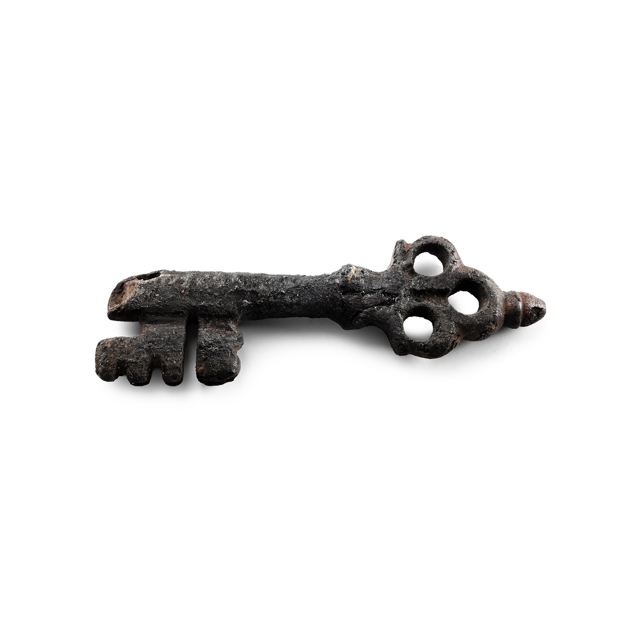 Large Medieval Bronze Key