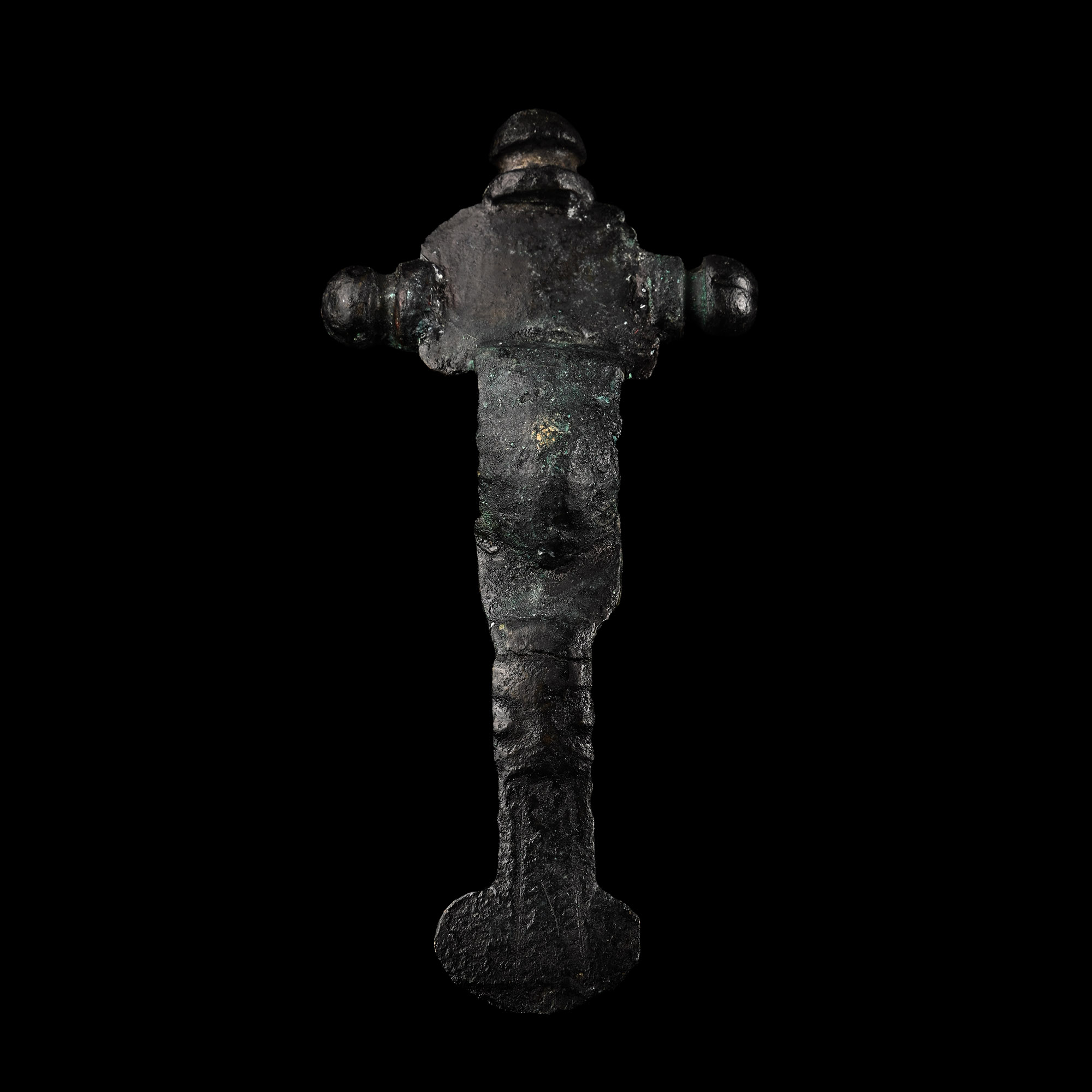 Large Anglo-Saxon Bronze Cruciform Brooch