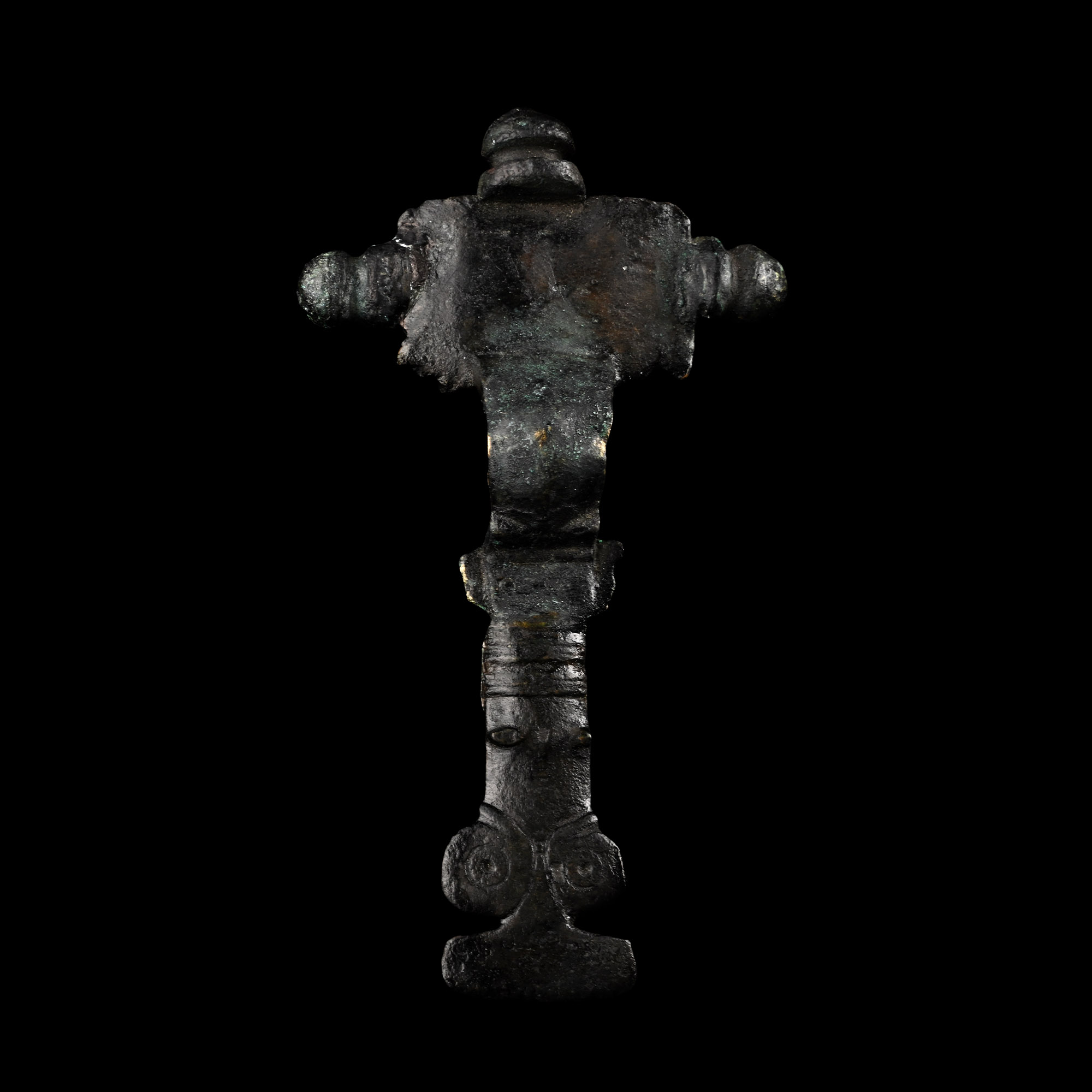 Large Anglo-Saxon Bronze Cruciform Brooch