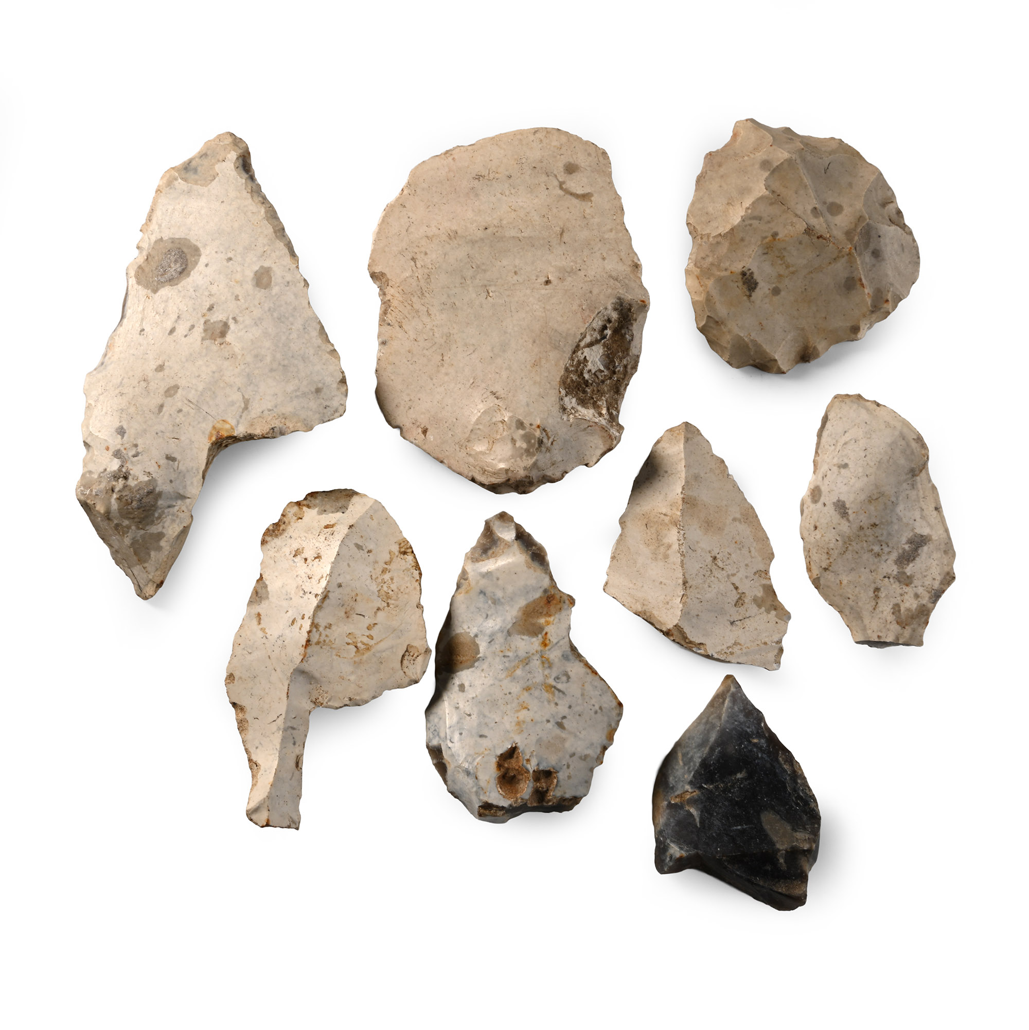 Stone Age Collection of Flint Tools