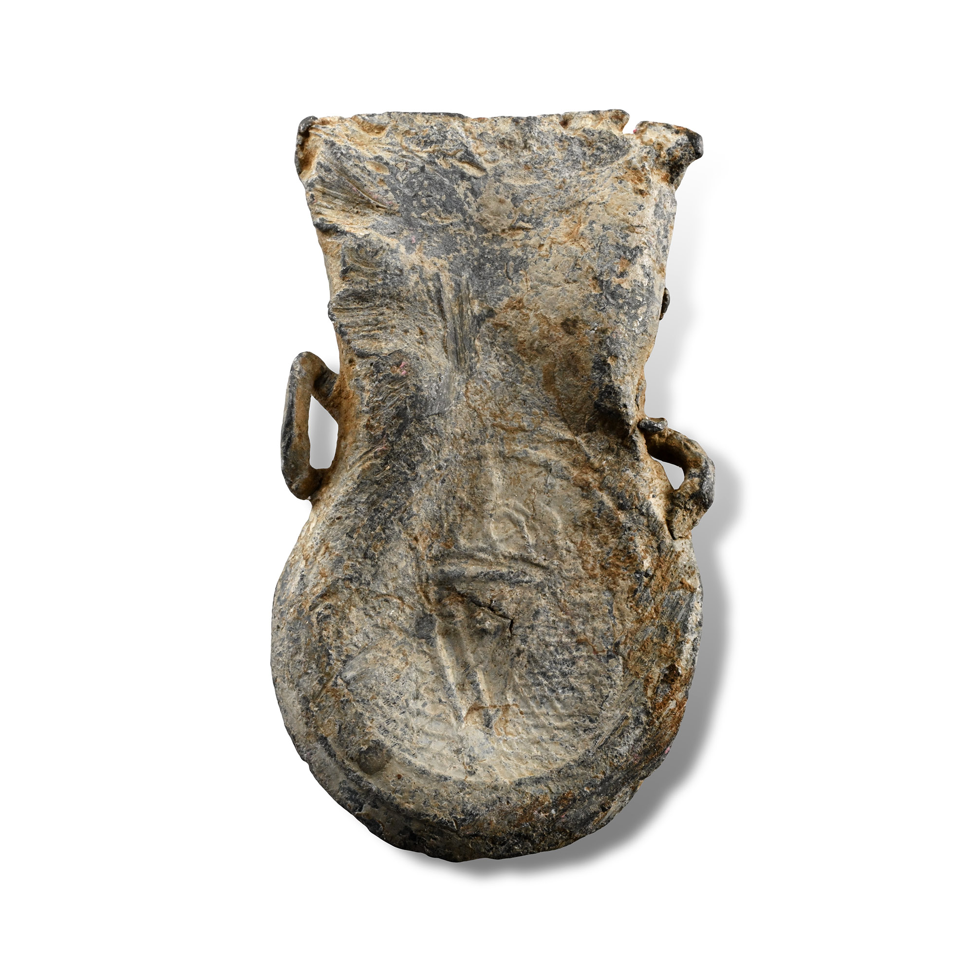 Medieval Lead Pilgrim's Holy Water Ampulla
