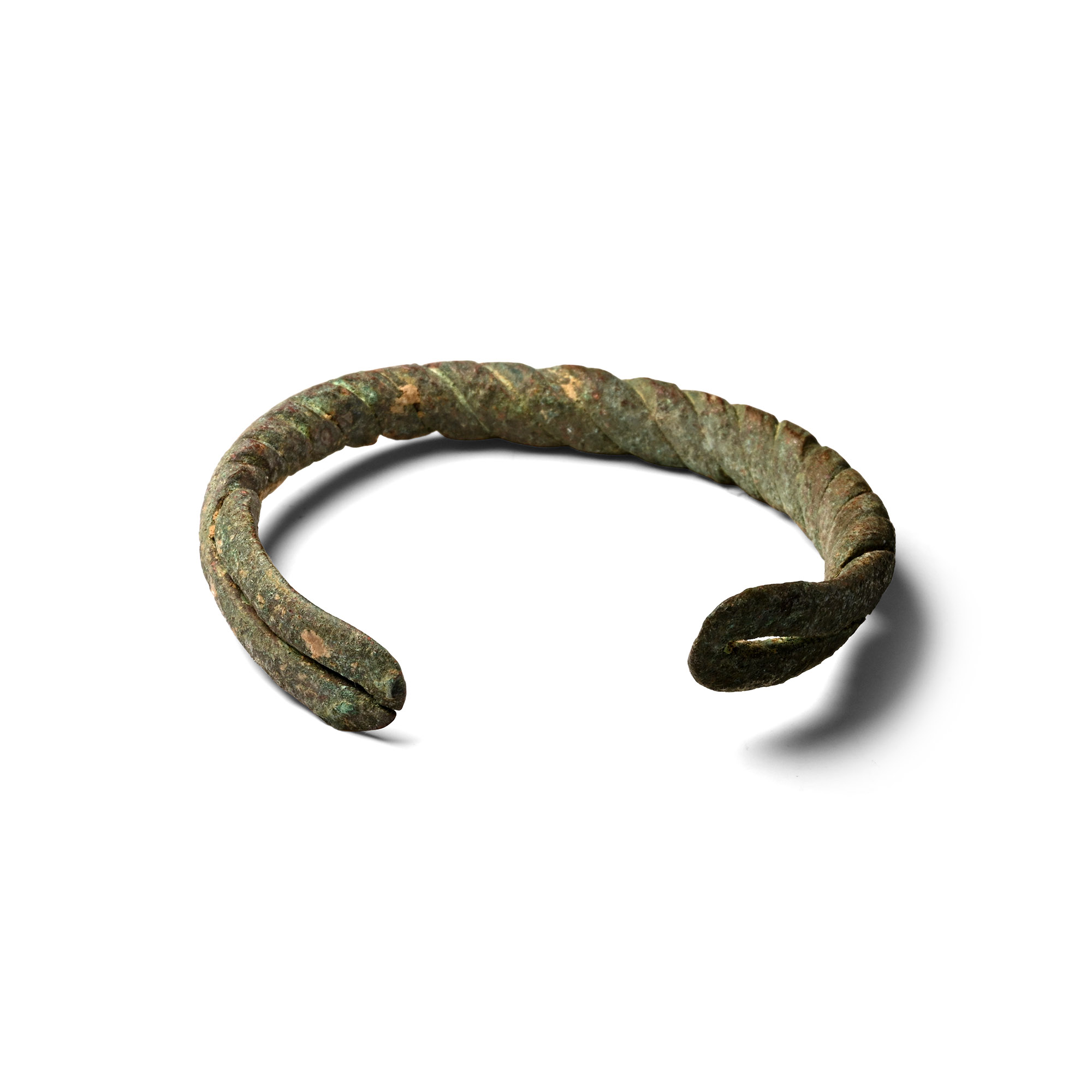Viking Age Twisted Bronze Wire Bracelet