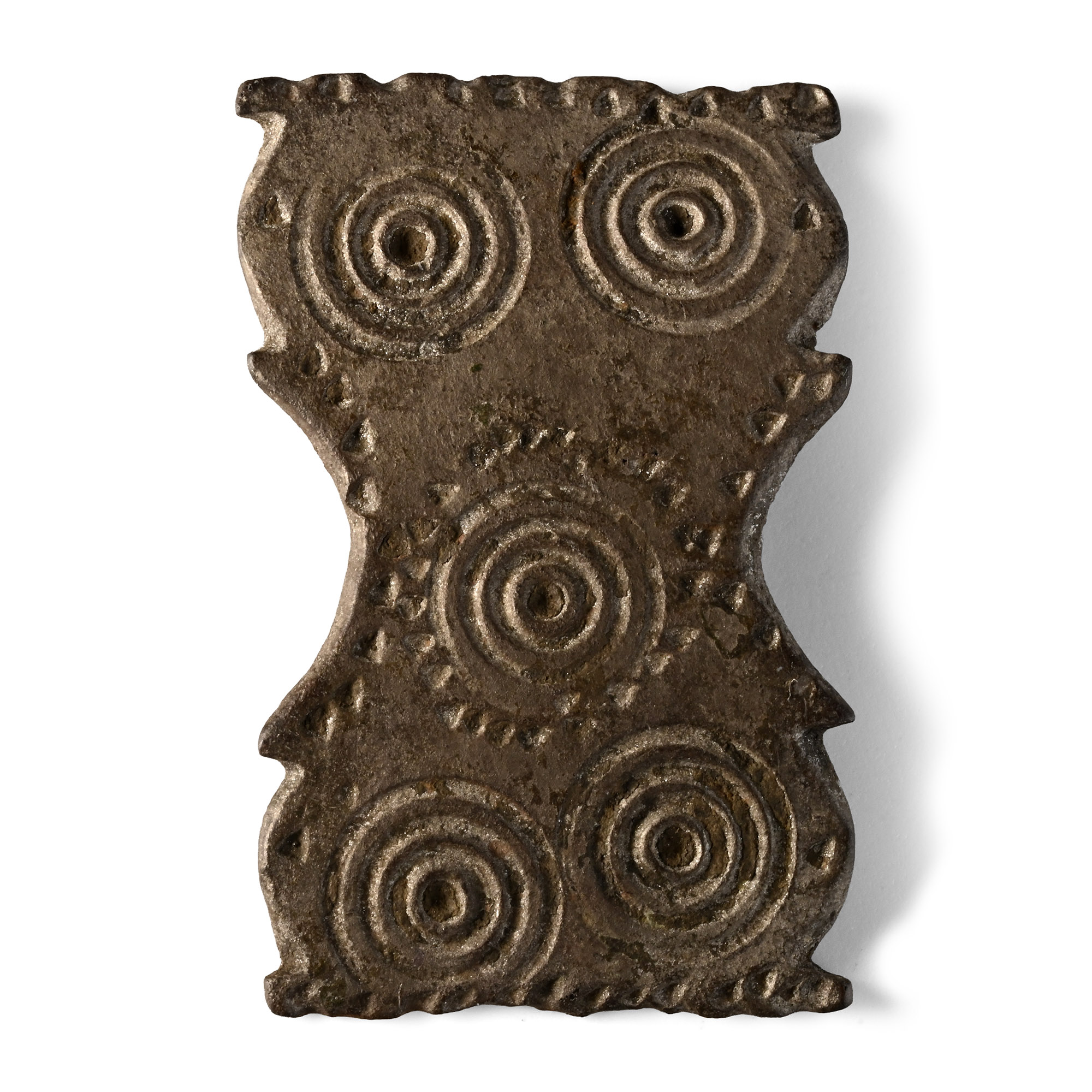 Anglo-Saxon Tinned Bronze Gusset Plate