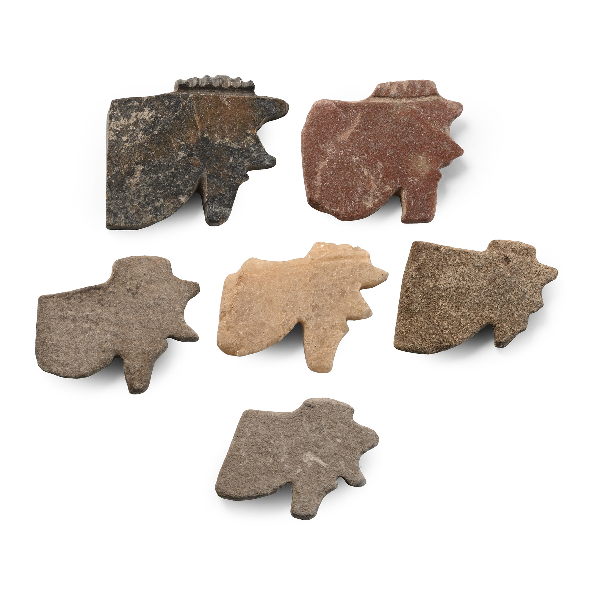 Egyptian Style Stone Wedjat Eye Amulet Collection