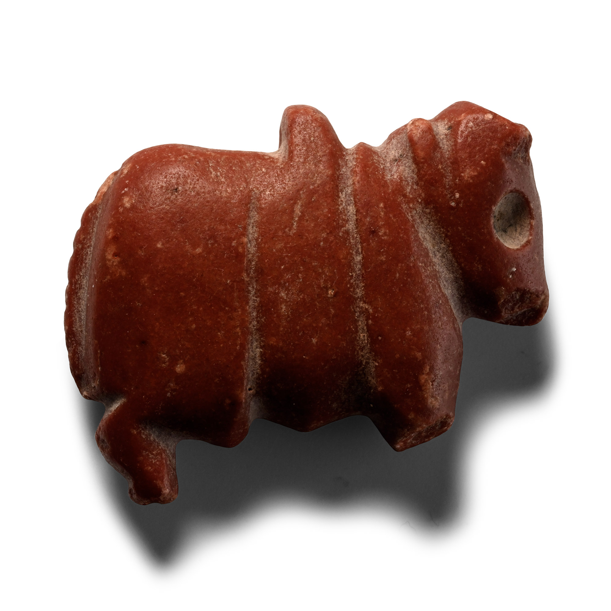 Jemdet Nasr Period Red Jasper Animal Amulet