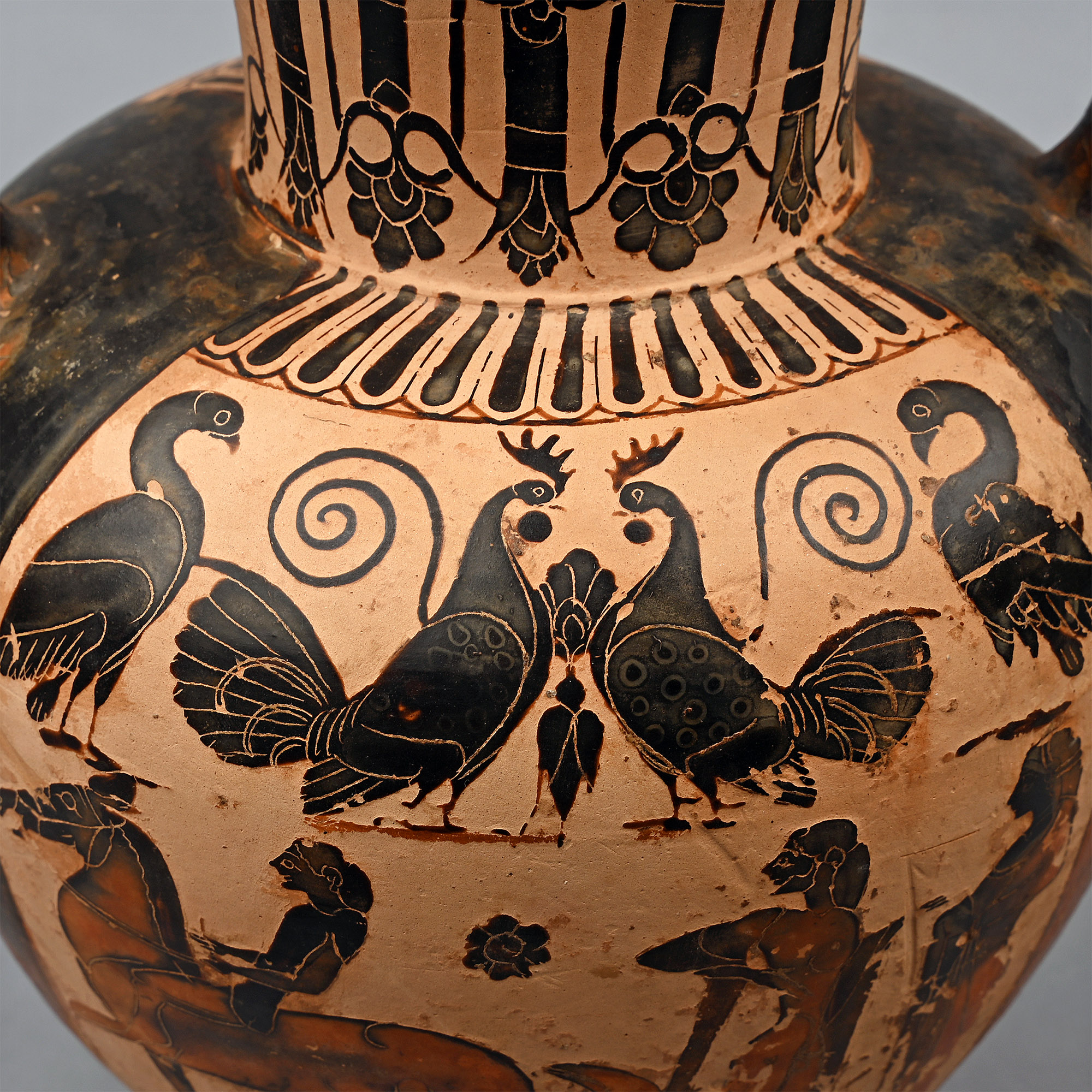 Greek Terracotta Amphora Attributed to the Phineus Painter