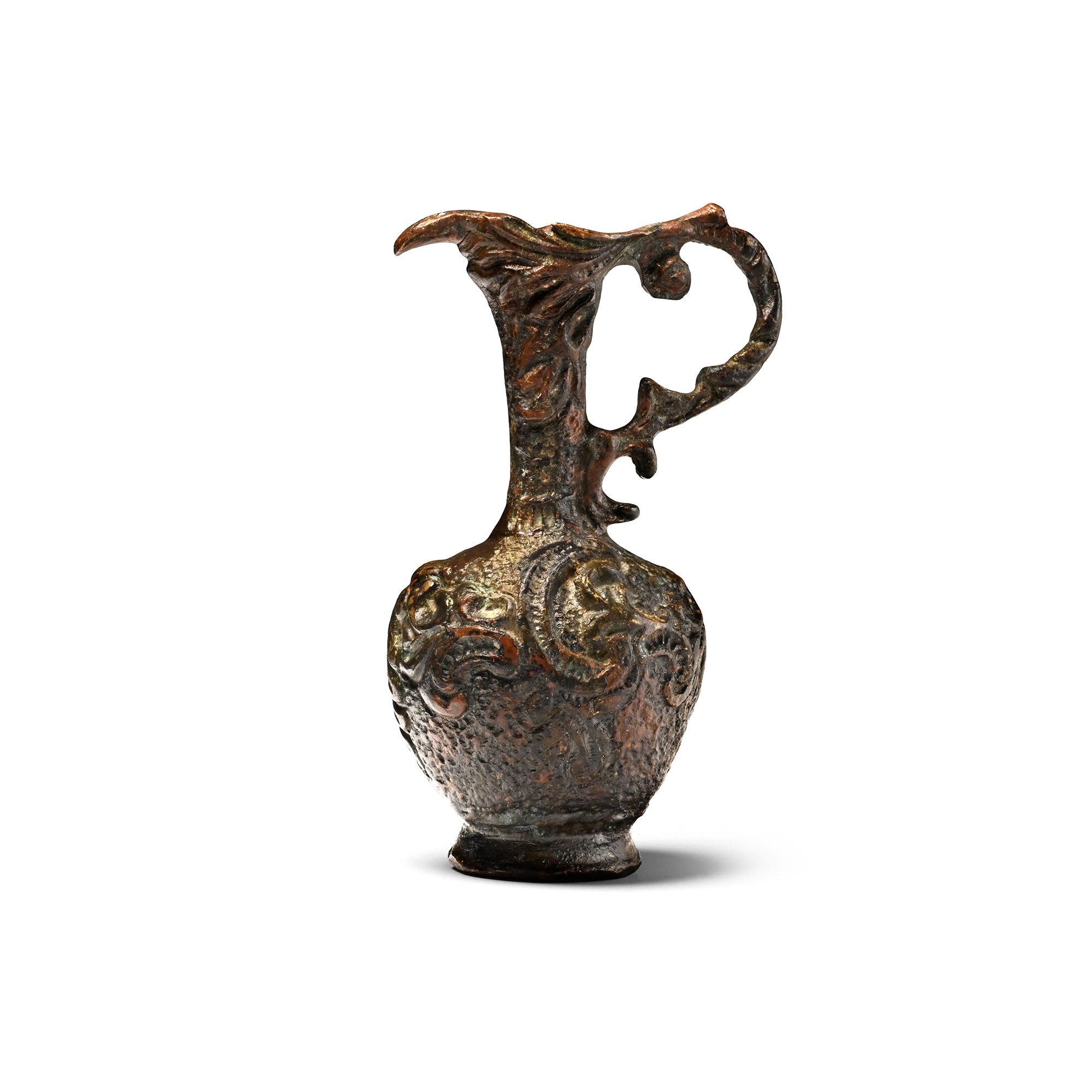 Bronze Juglet with Floral Decoration