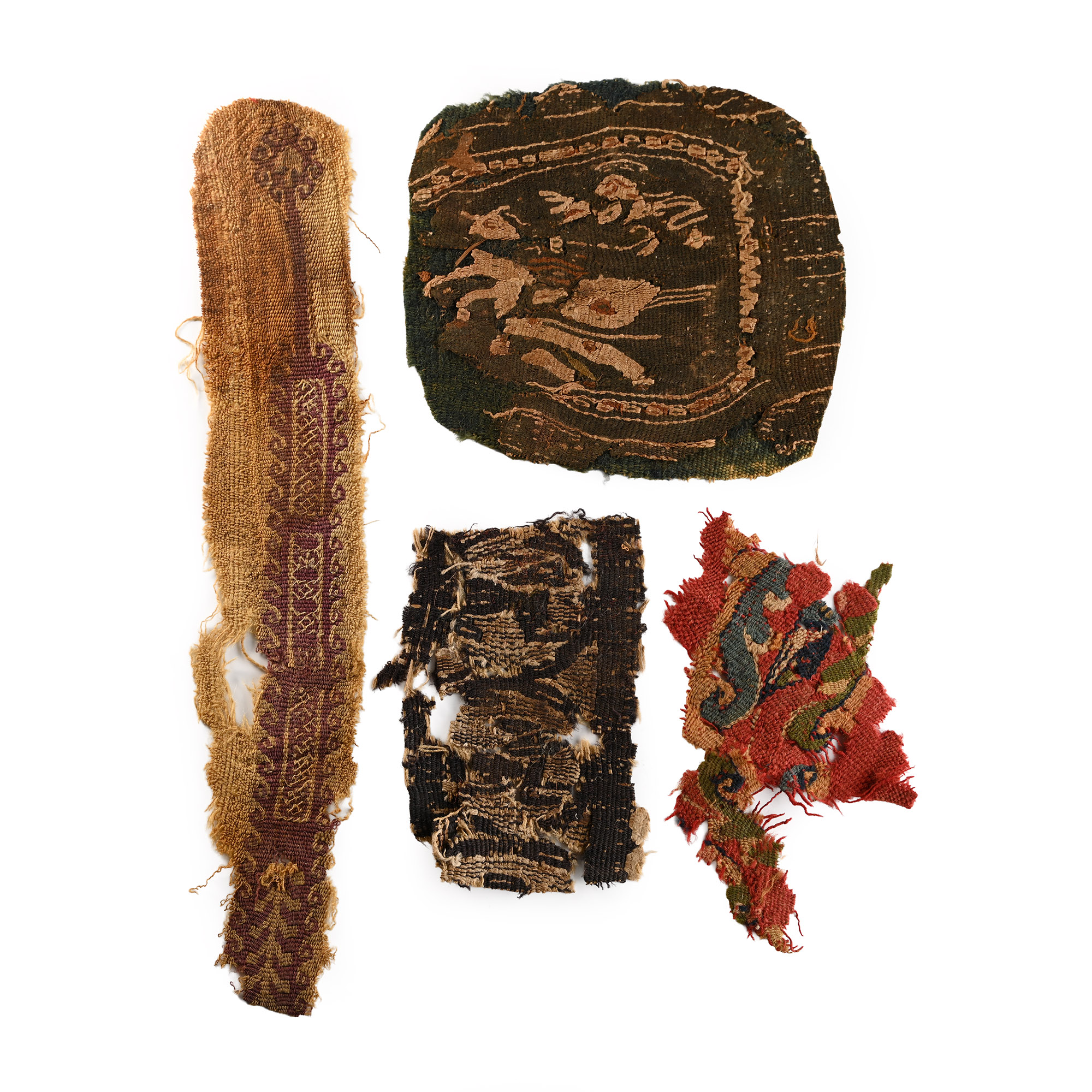 Egyptian Coptic Textile Fragment Group