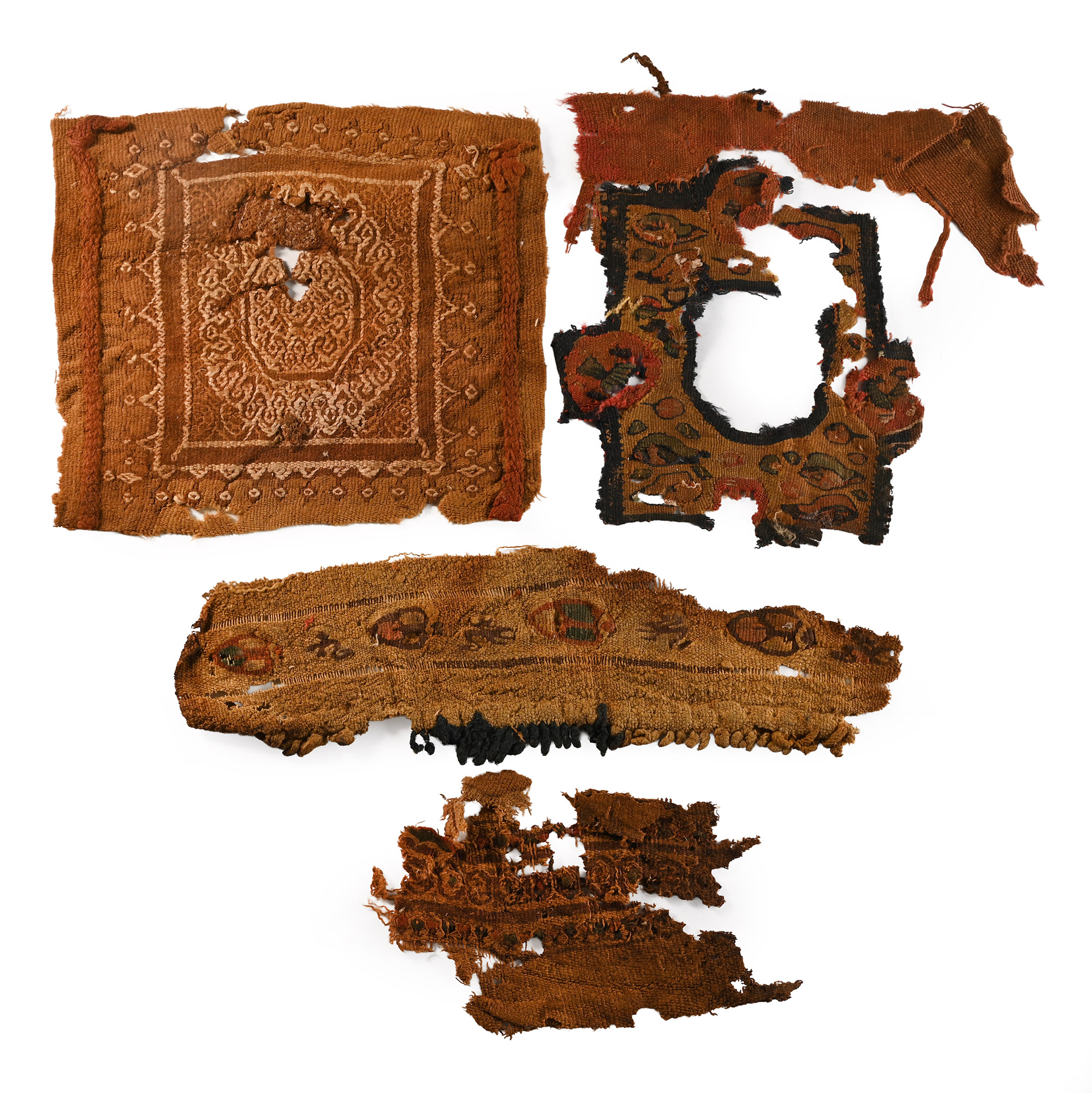 Egyptian Coptic Textile Fragment Group
