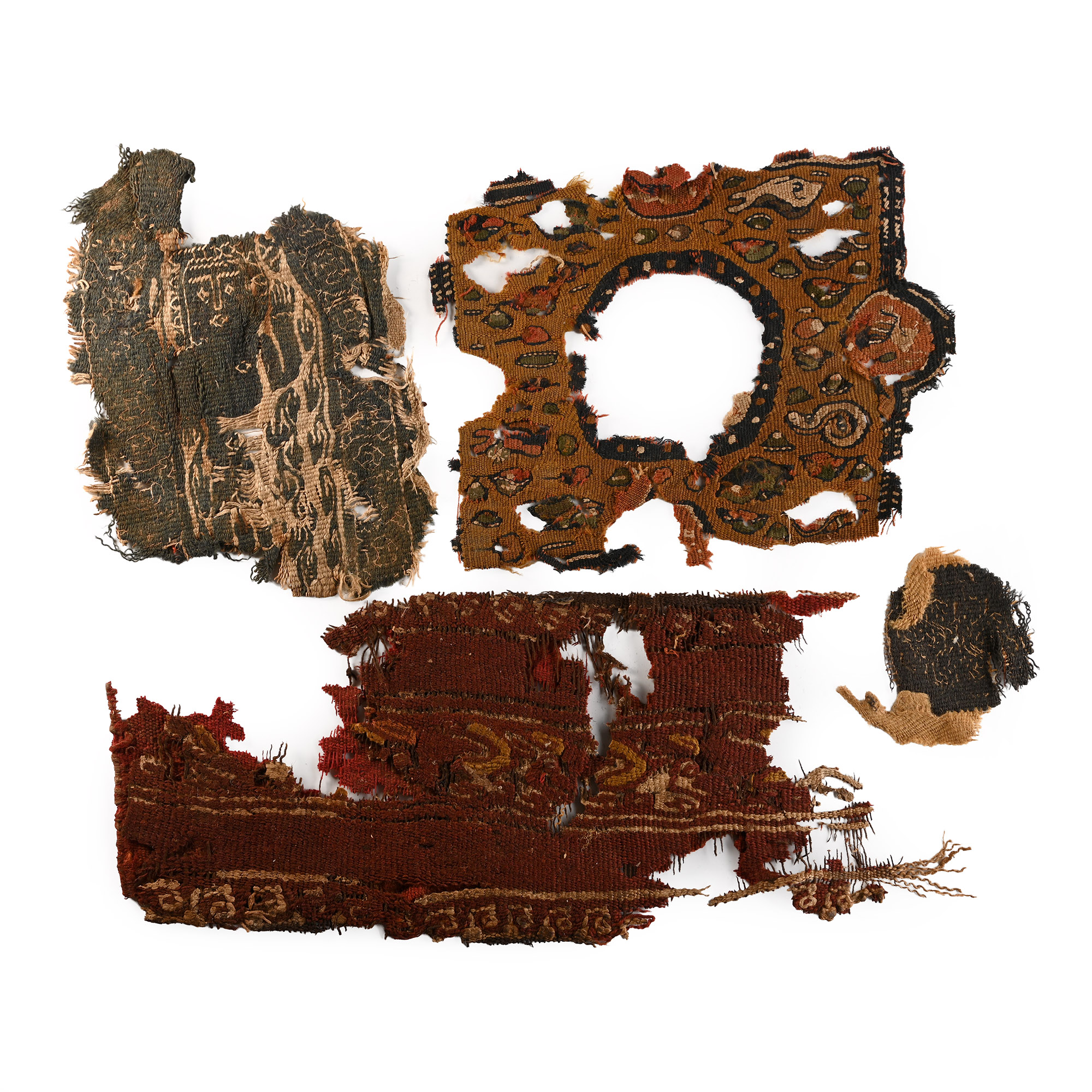 Egyptian Coptic Textile Fragment Group