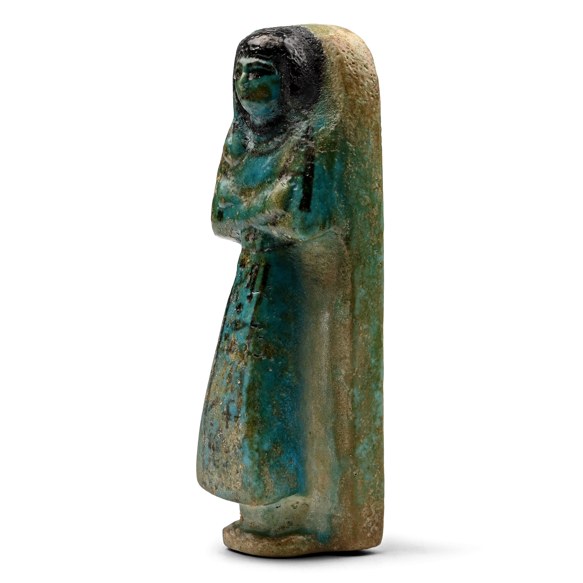 Egyptian Turquoise Faience Shabti of Prince Khaemwaset