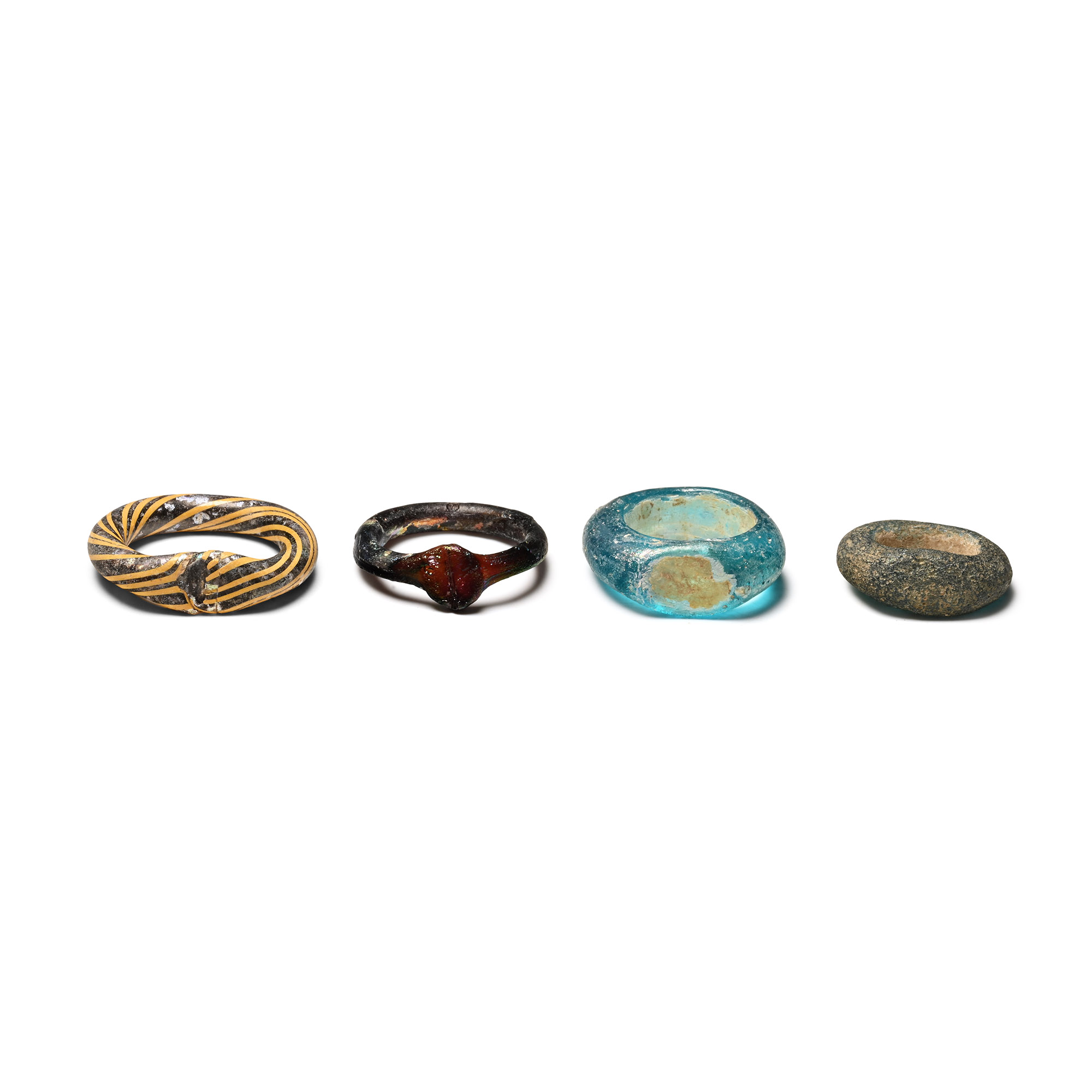 Roman Glass Finger Ring Collection