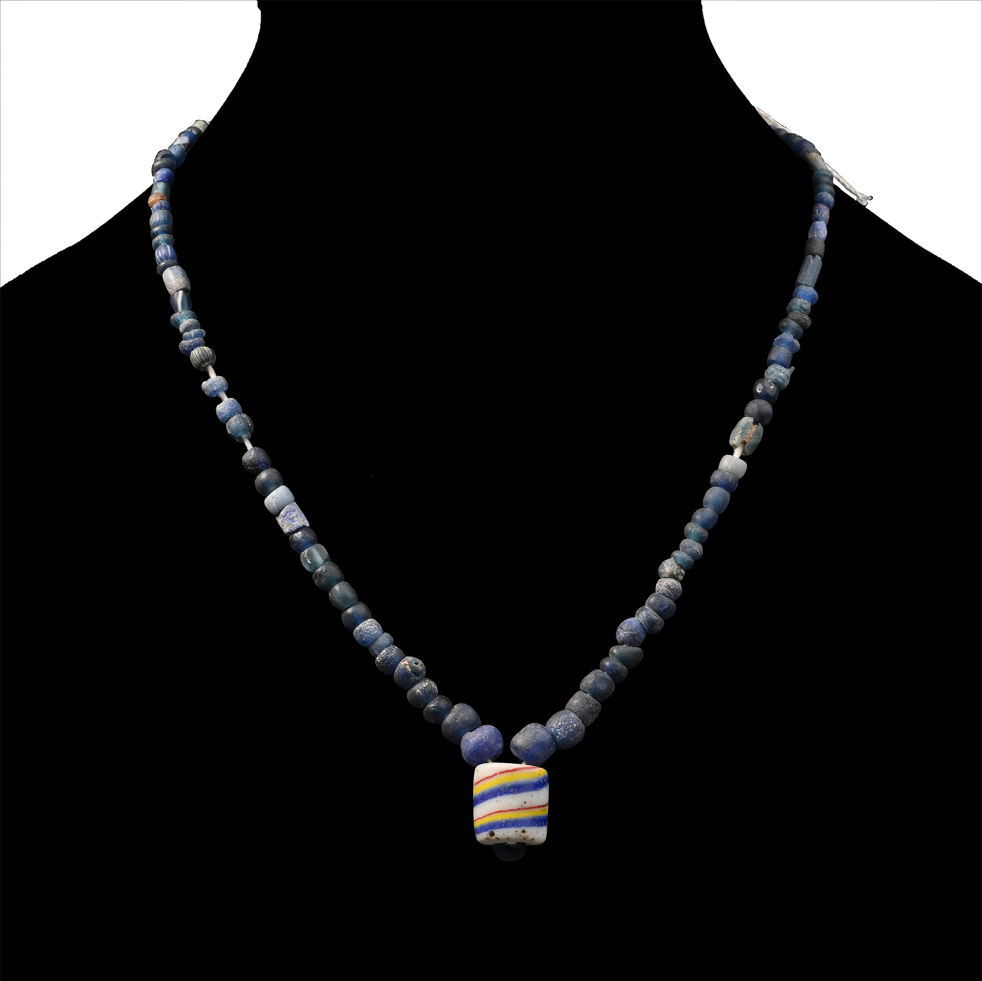 Roman Blue Glass Bead Necklace String
