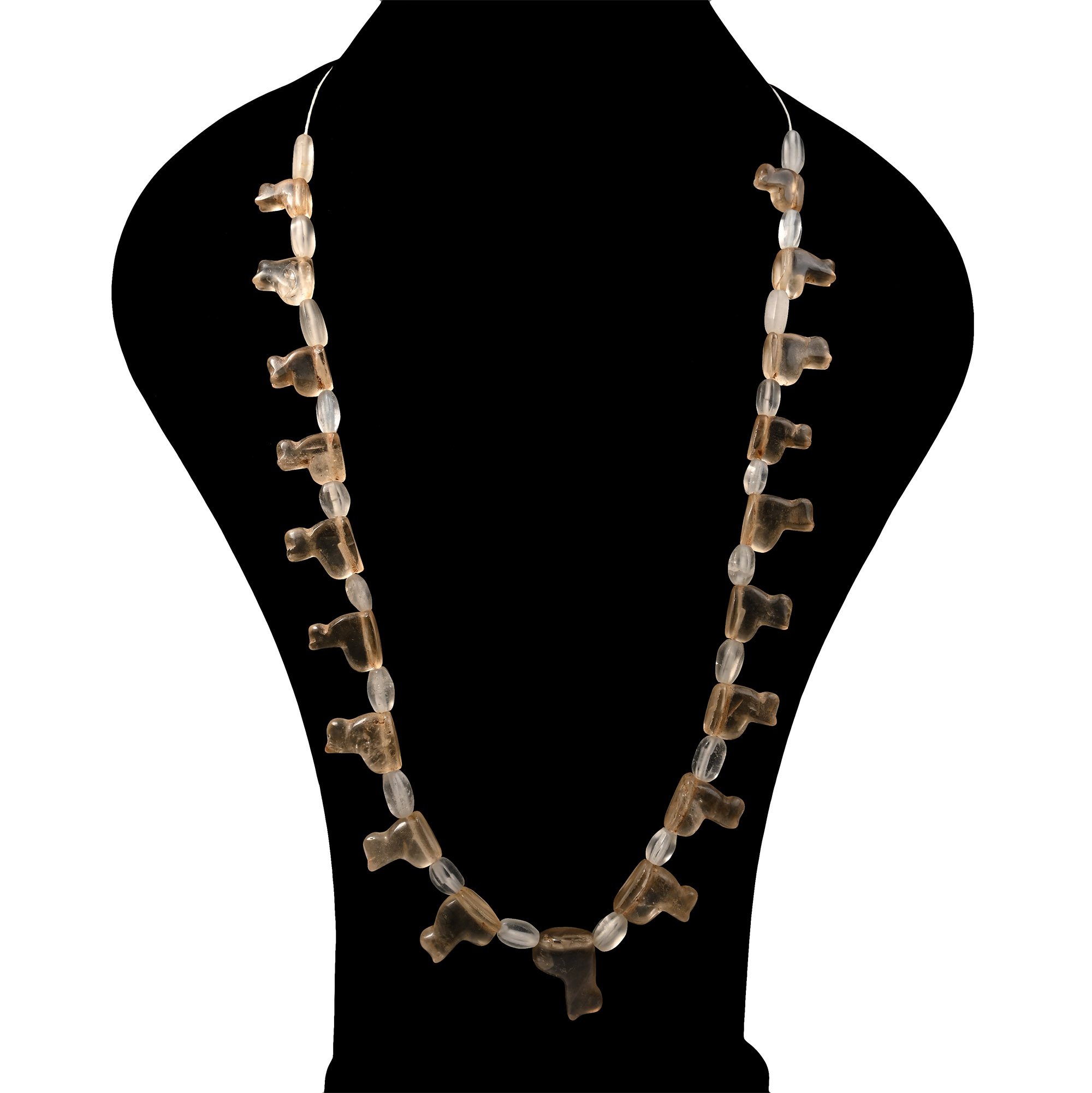 Rock Crystal Animal Bead Necklace String