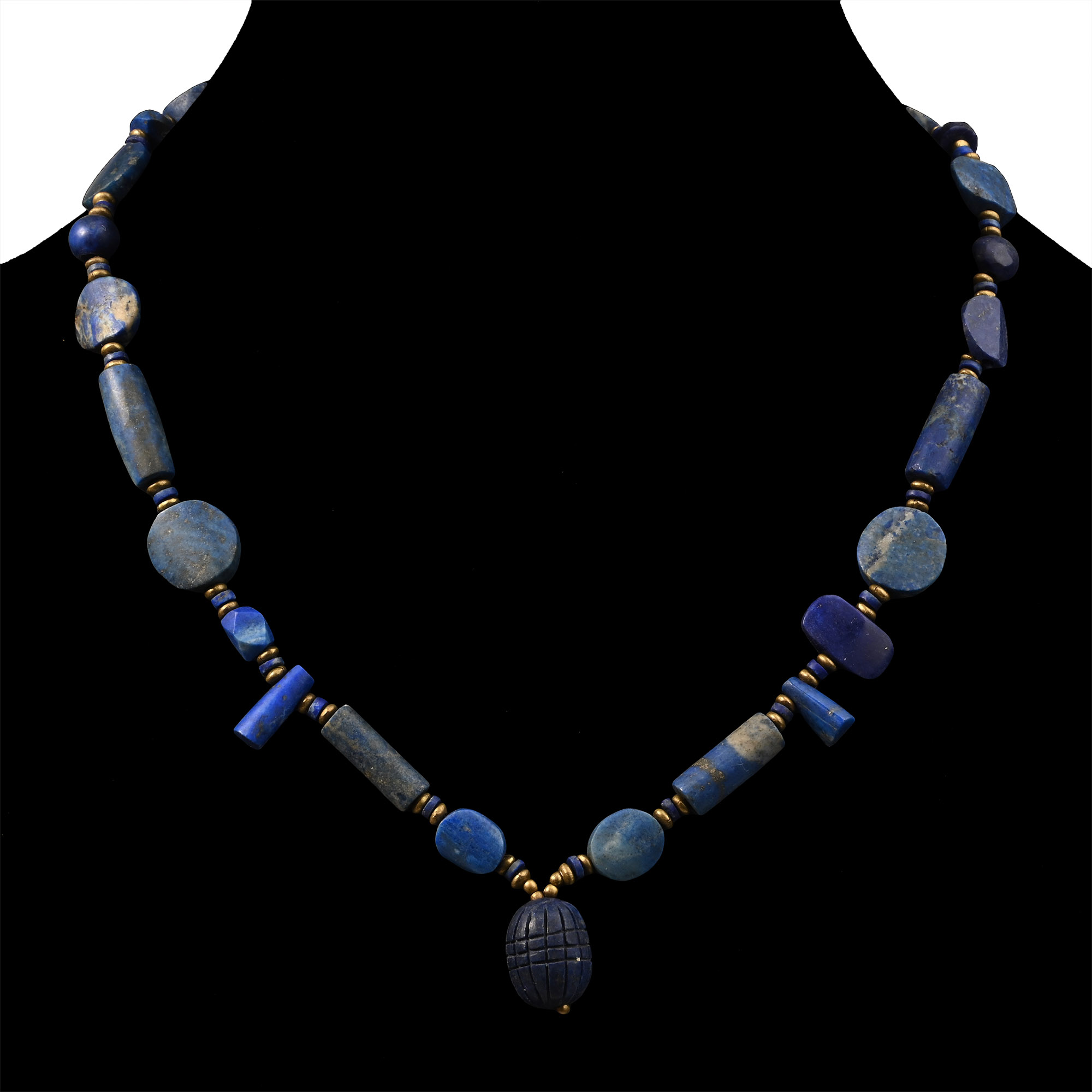 Lapis Lazuli and Hardstone Bead Necklace String