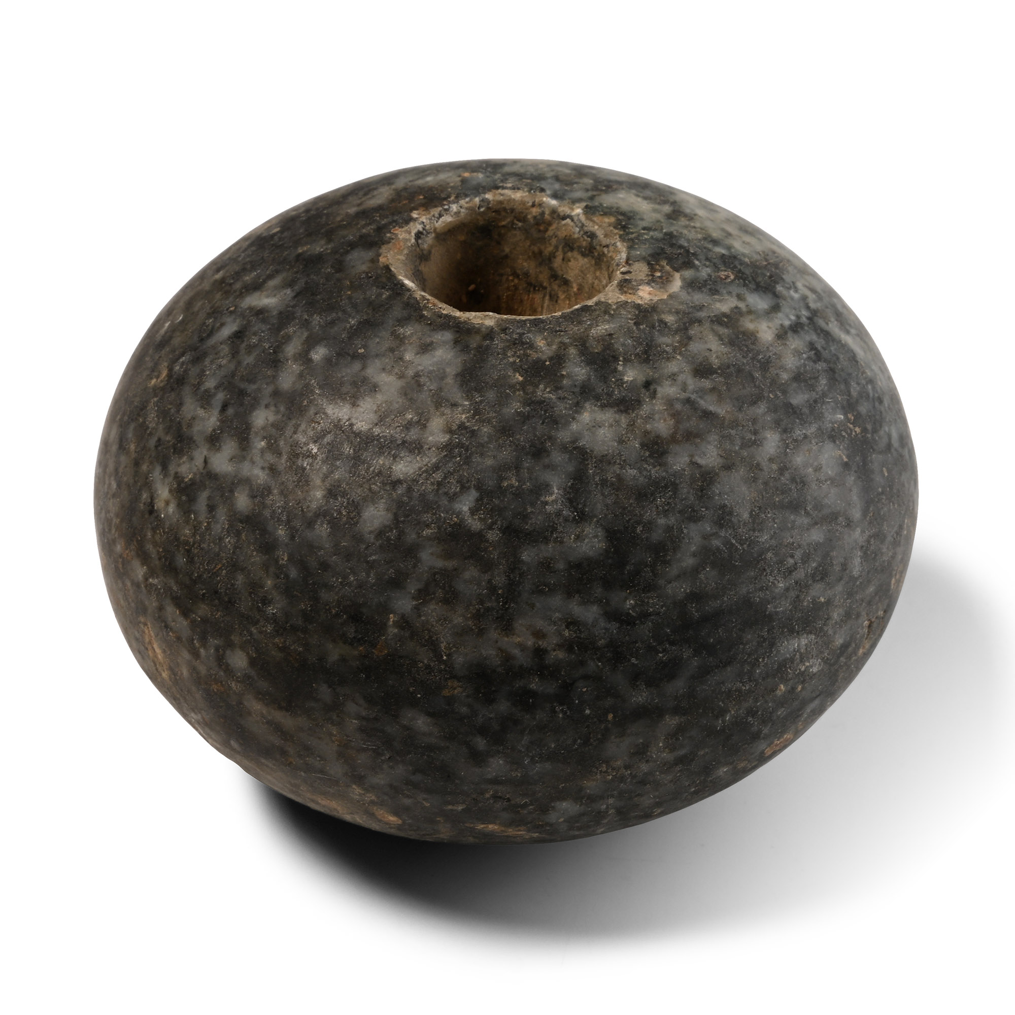 Mesopotamian Mottled Grey Stone Macehead