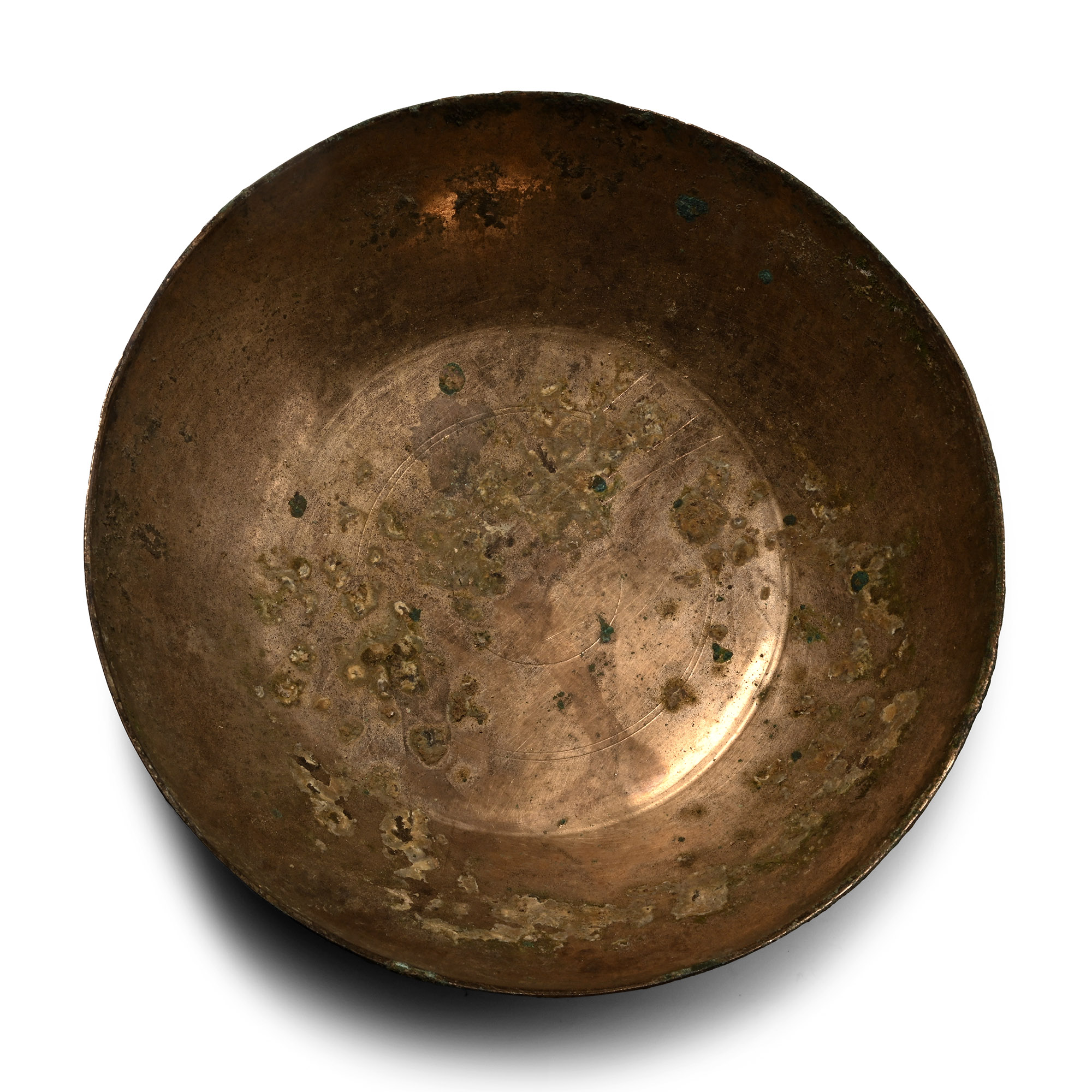 Parthian Bronze Bowl with Concentric Circles