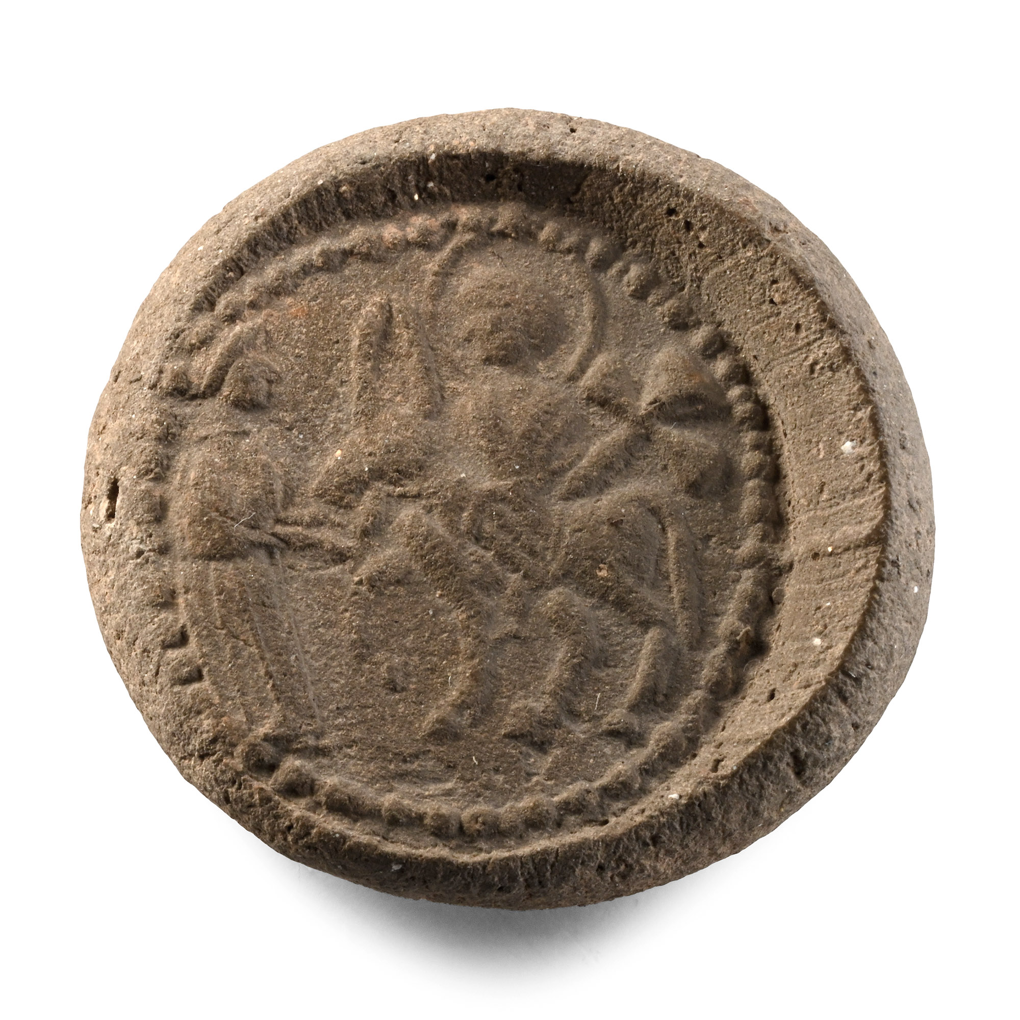 Christian 'First Passion, Entry into Jerusalem' Terracotta Pilgrim's Token
