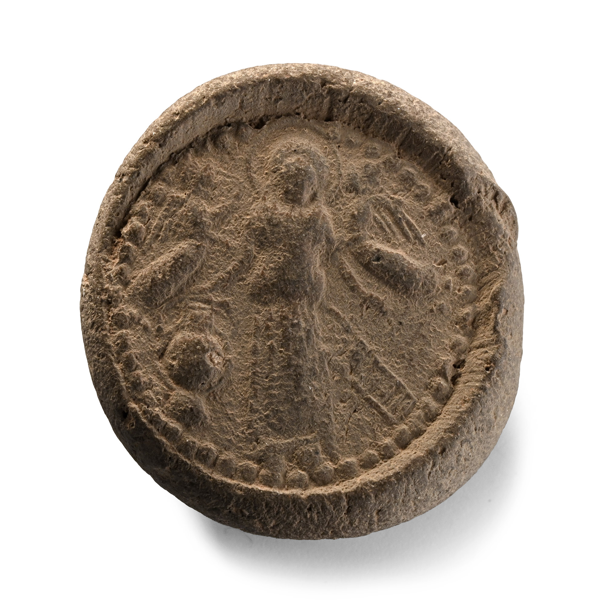 Christian 'Simon Stylite' Terracotta Pilgrim's Token