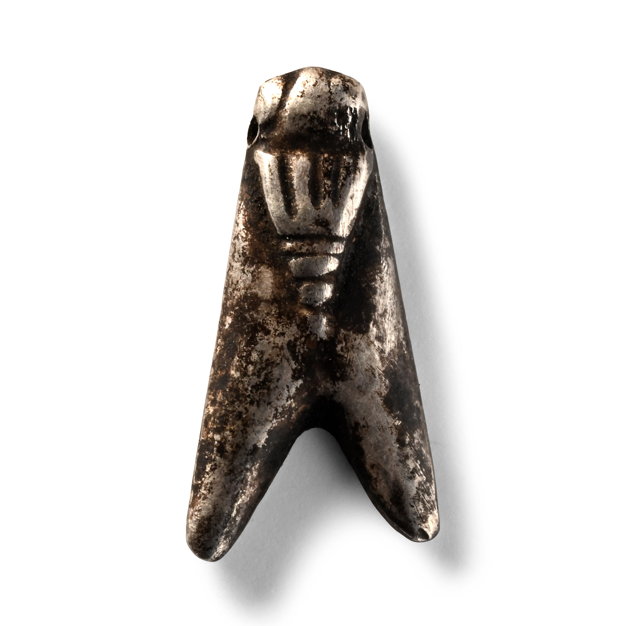 Egyptian Silver Fly Amulet