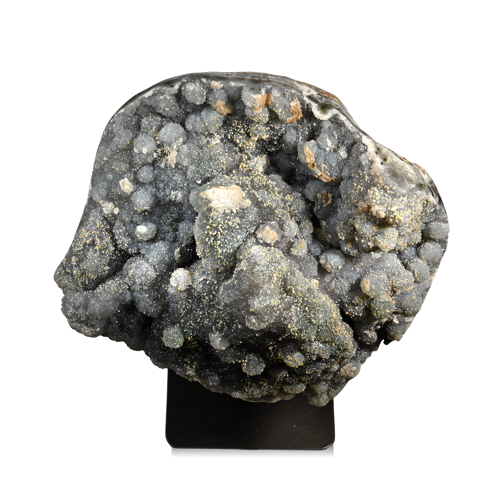 Large Geode Section with 'Snowball' Quartz