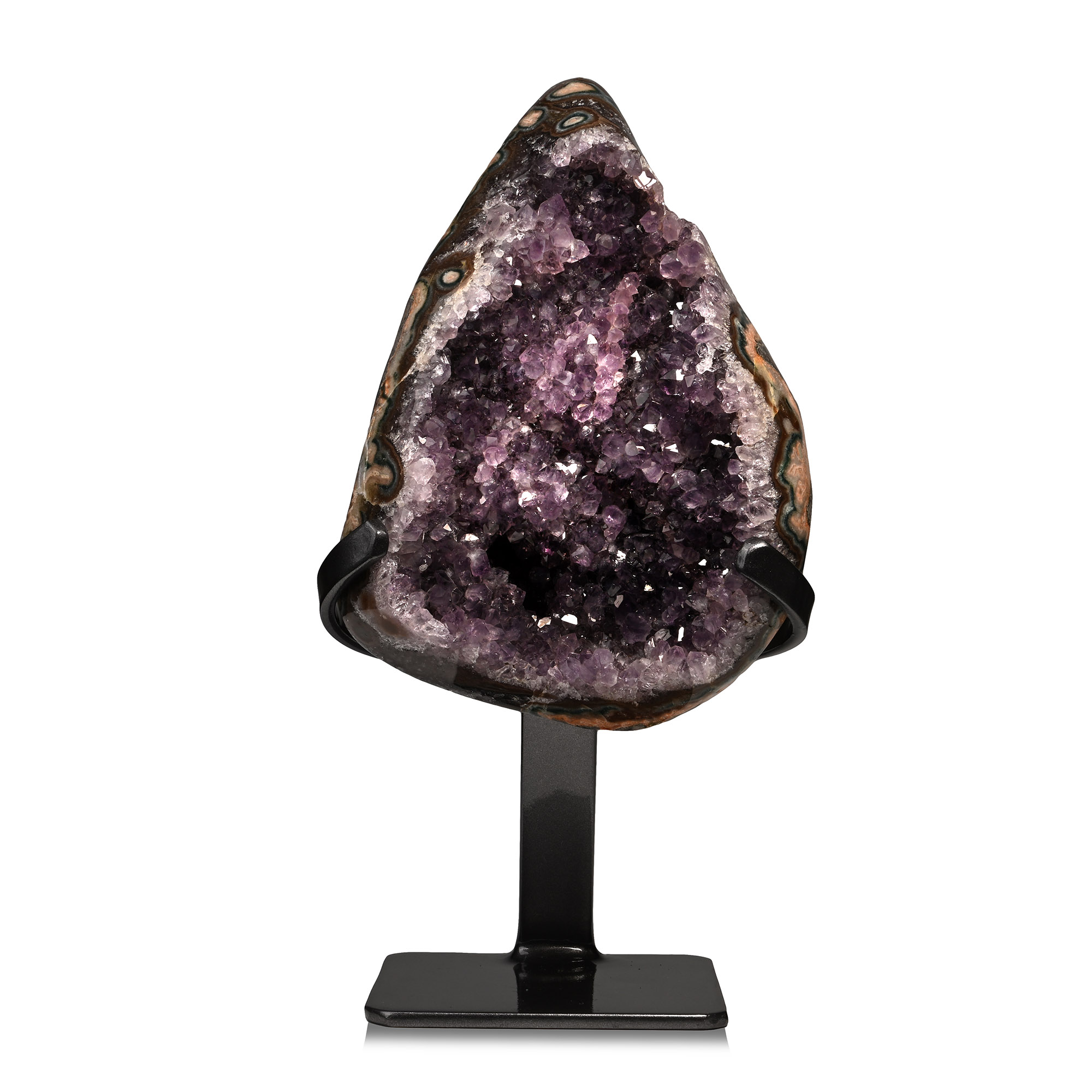 Mounted Amethyst Crystal Display