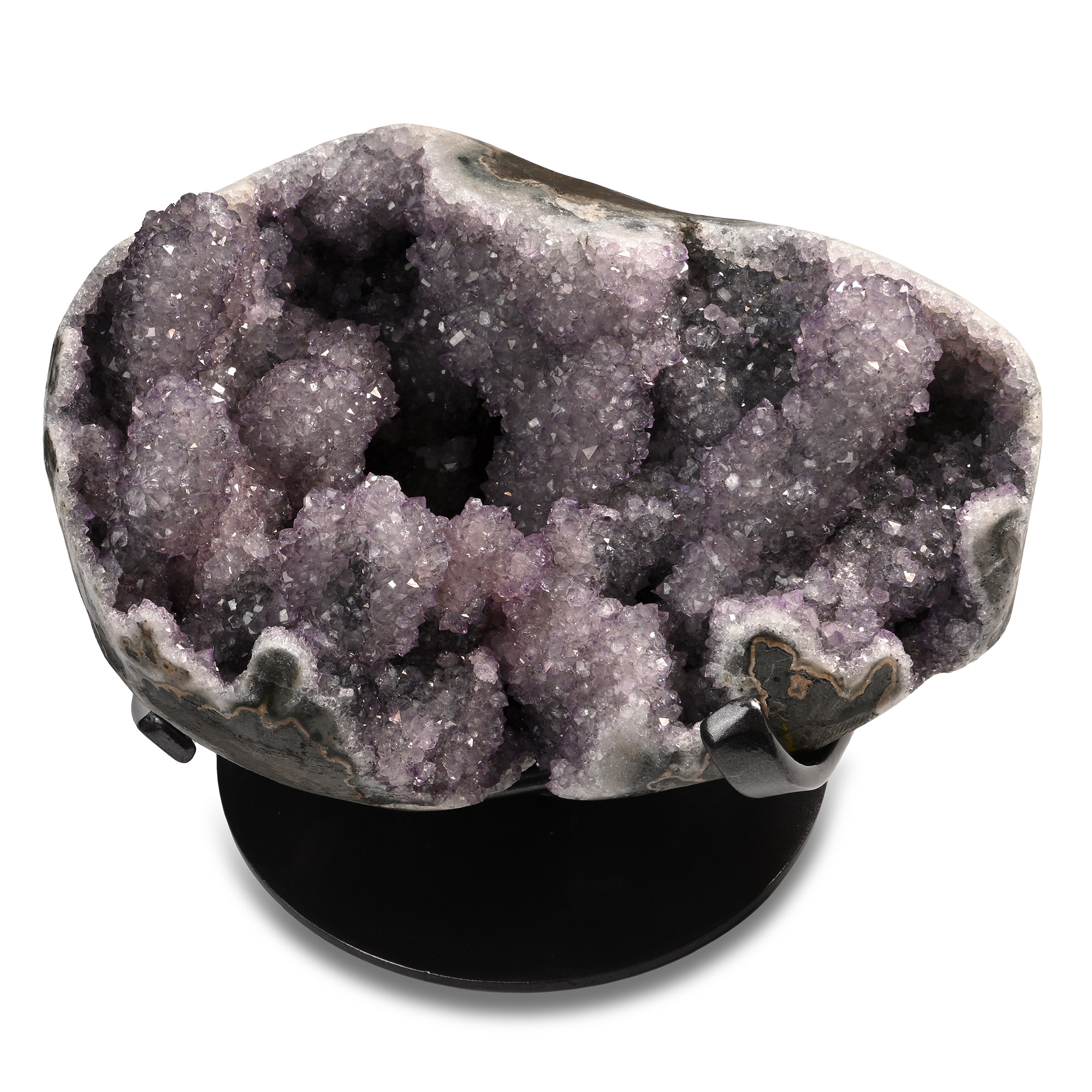 Mounted Amethyst Crystal Display