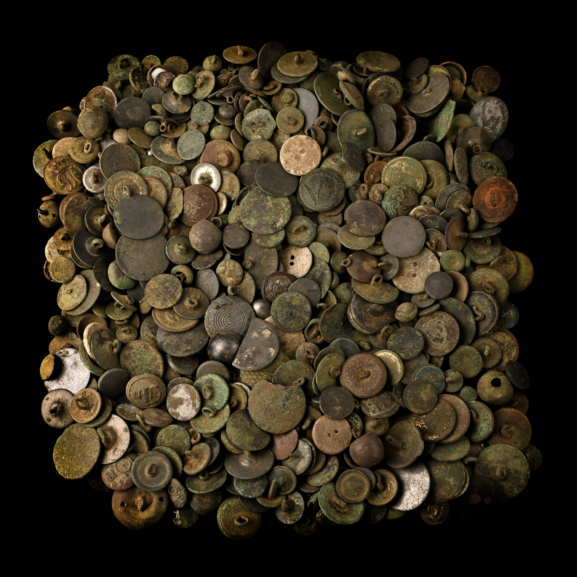 Post Medieval Bronze Button Group