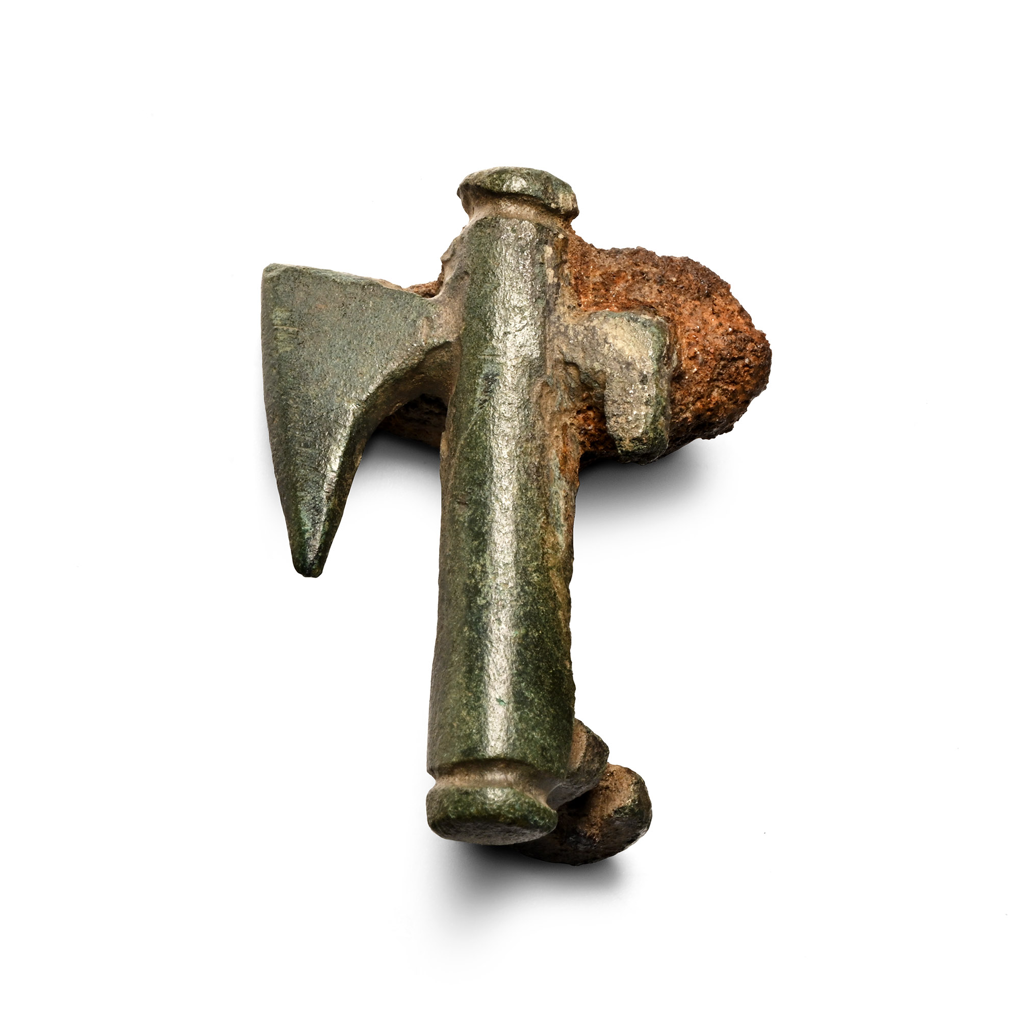 Roman Bronze Axe Fibula