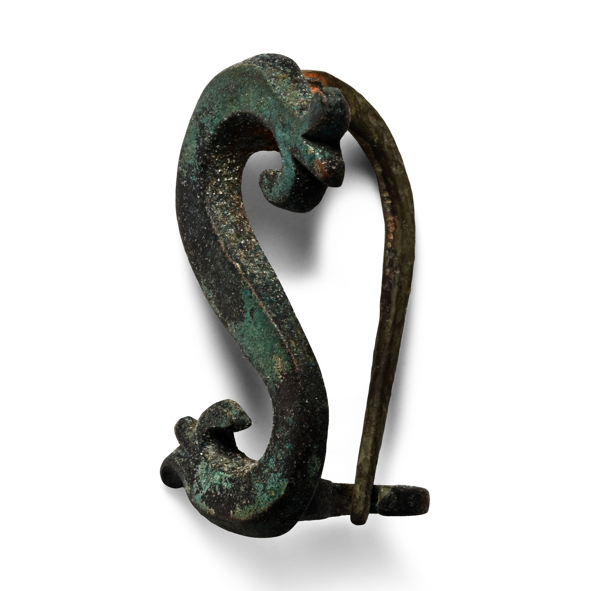 Roman Bronze S-Shaped Plate Brooch