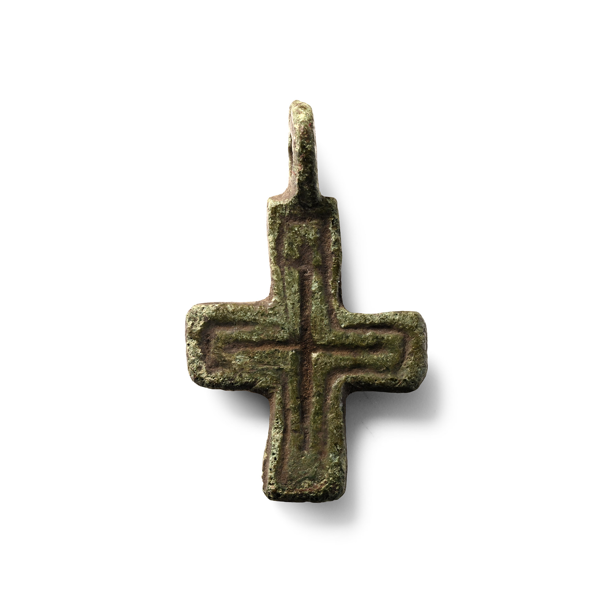 Orthodox Bronze Cross Pendant