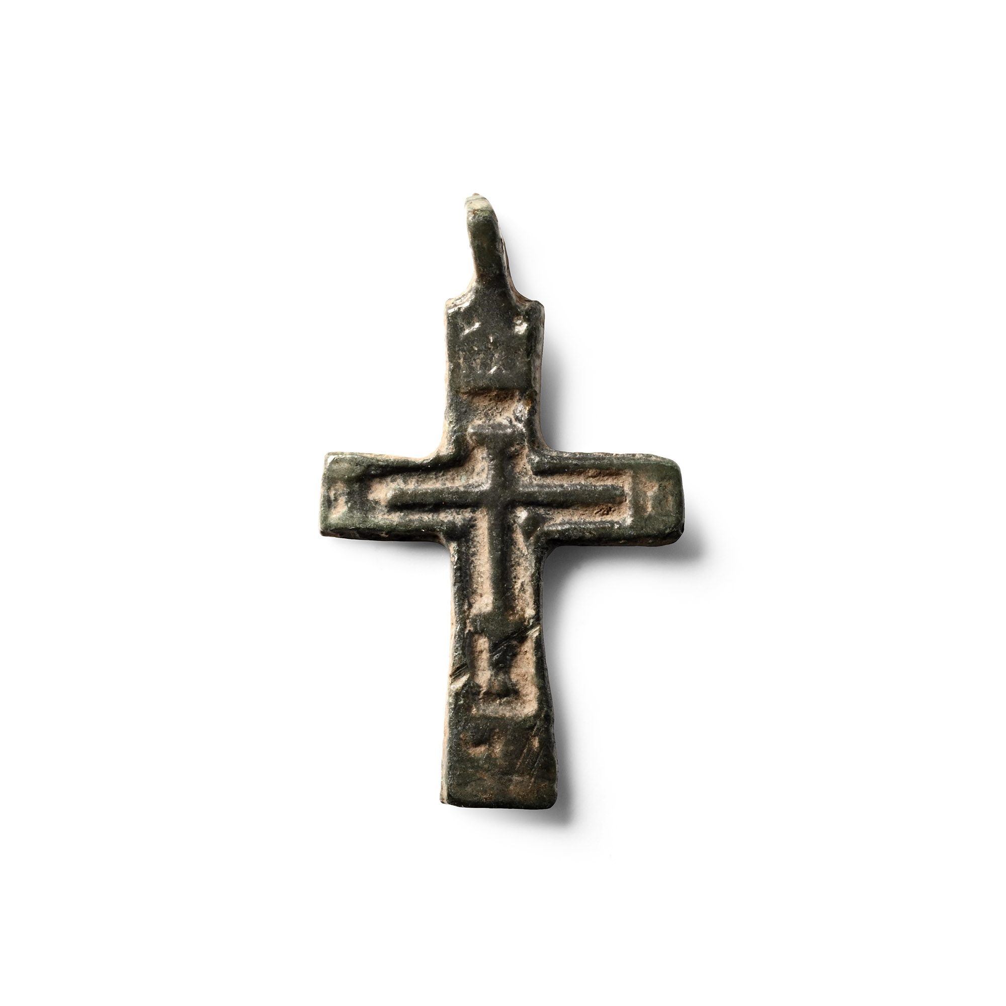 Orthodox Bronze Cross Pendant
