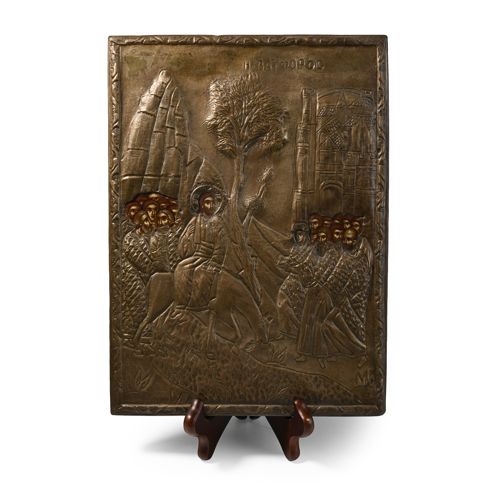 Icon with Riza of Entrance to Jerusalem