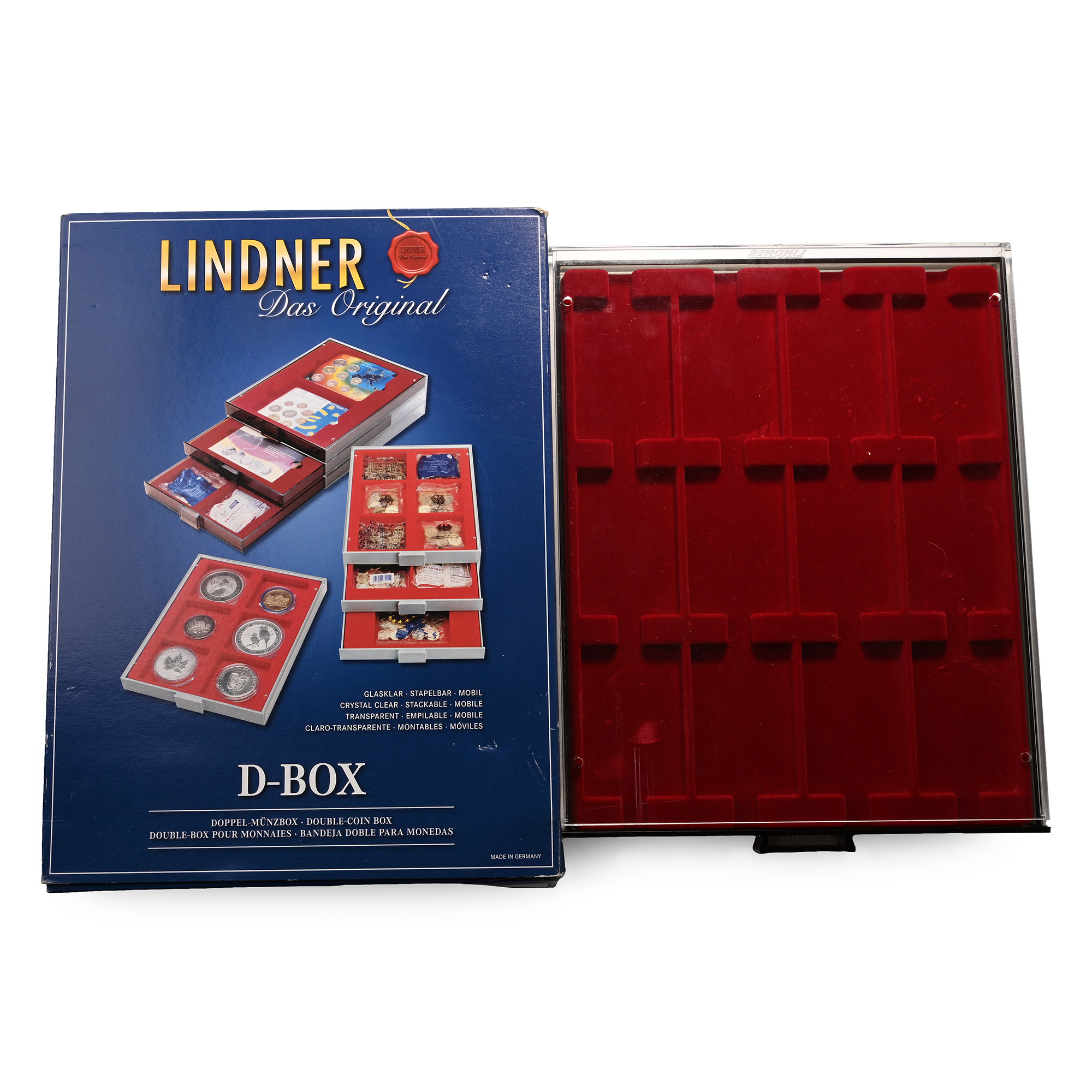 Two Lindner Velour Collector Trays