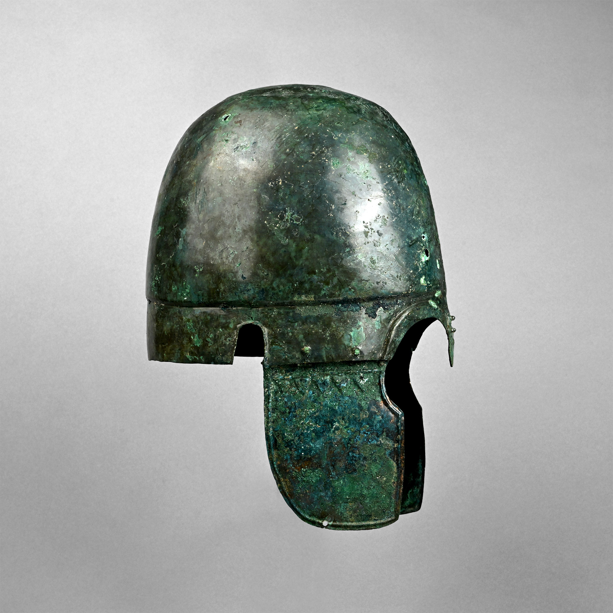 Greek Bronze Chalcidian-Type Helmet