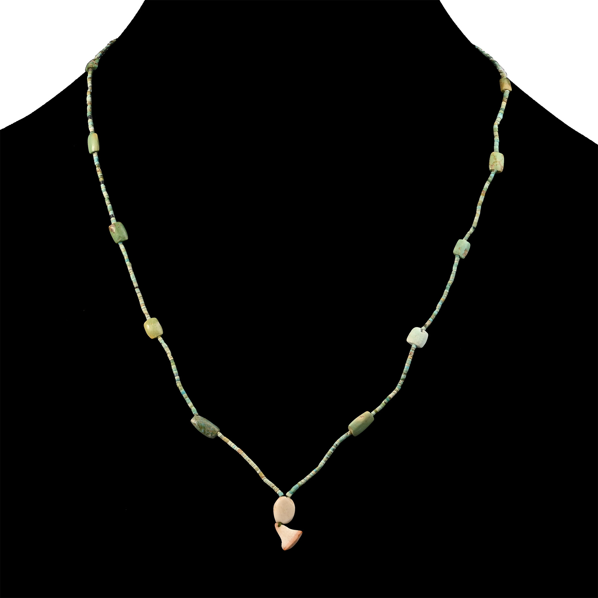 Bactrian Turquoise Bead Necklace