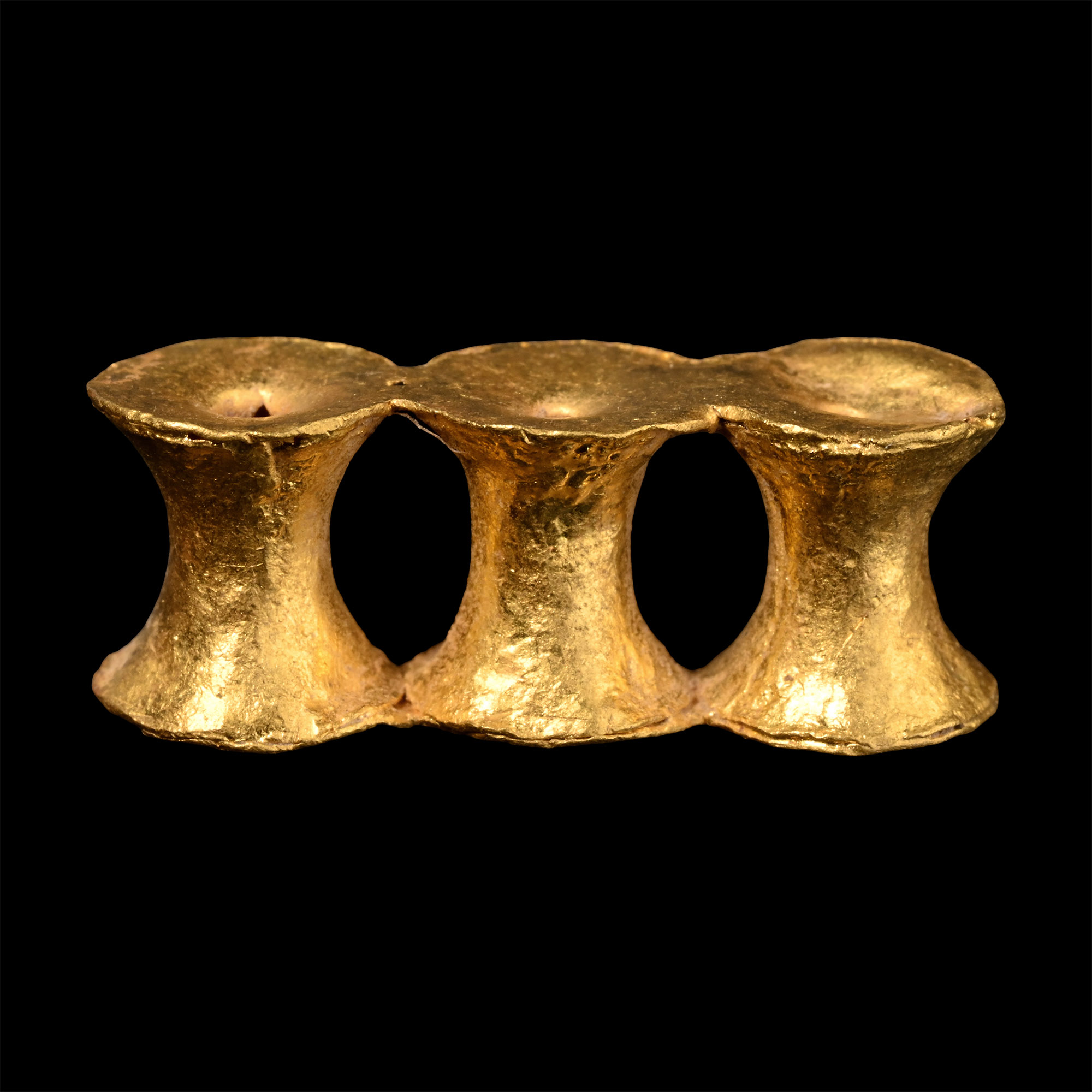 Western Asiatic Spool-Shaped Gold Beads