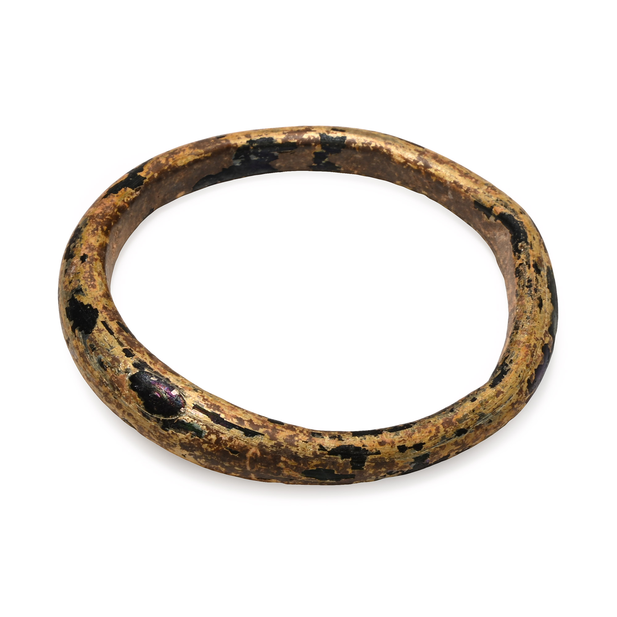 Roman Glass Bangle with Golden Iridescence