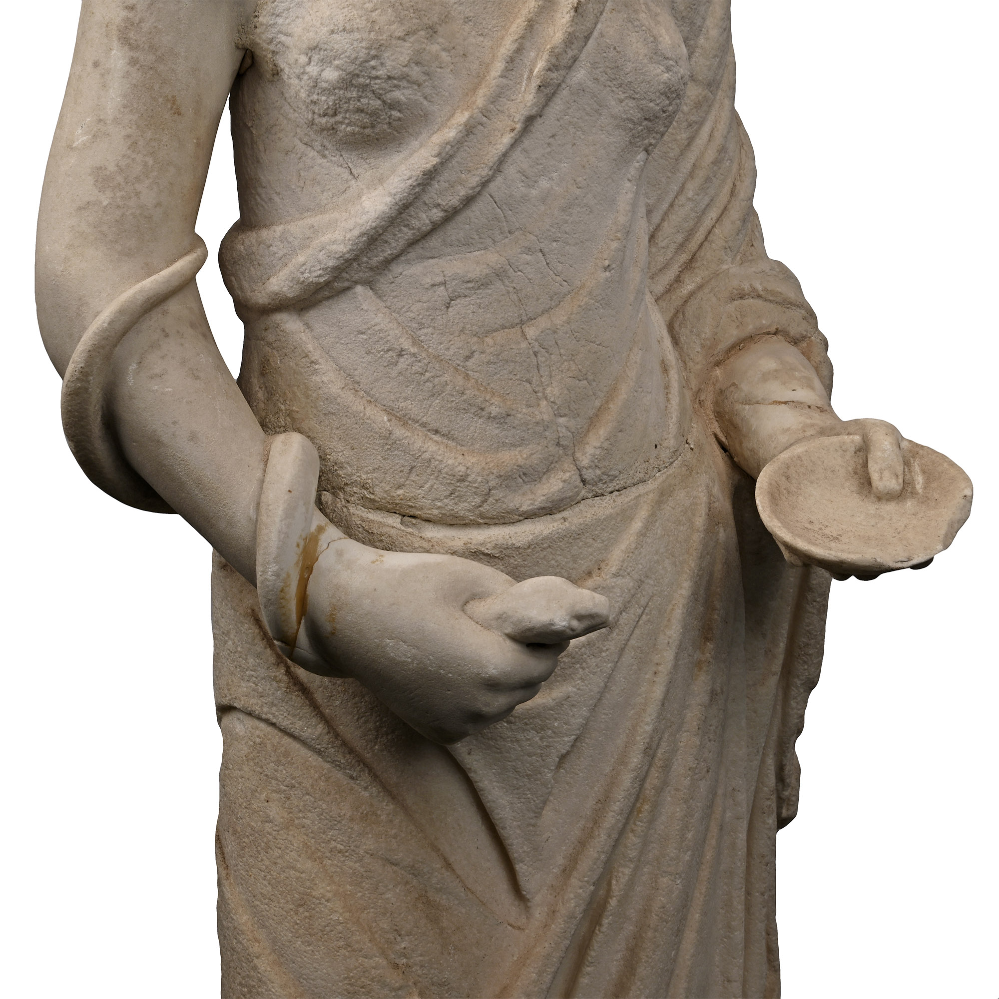 Roman Statue of the Goddess Hygeia with Later Restorations