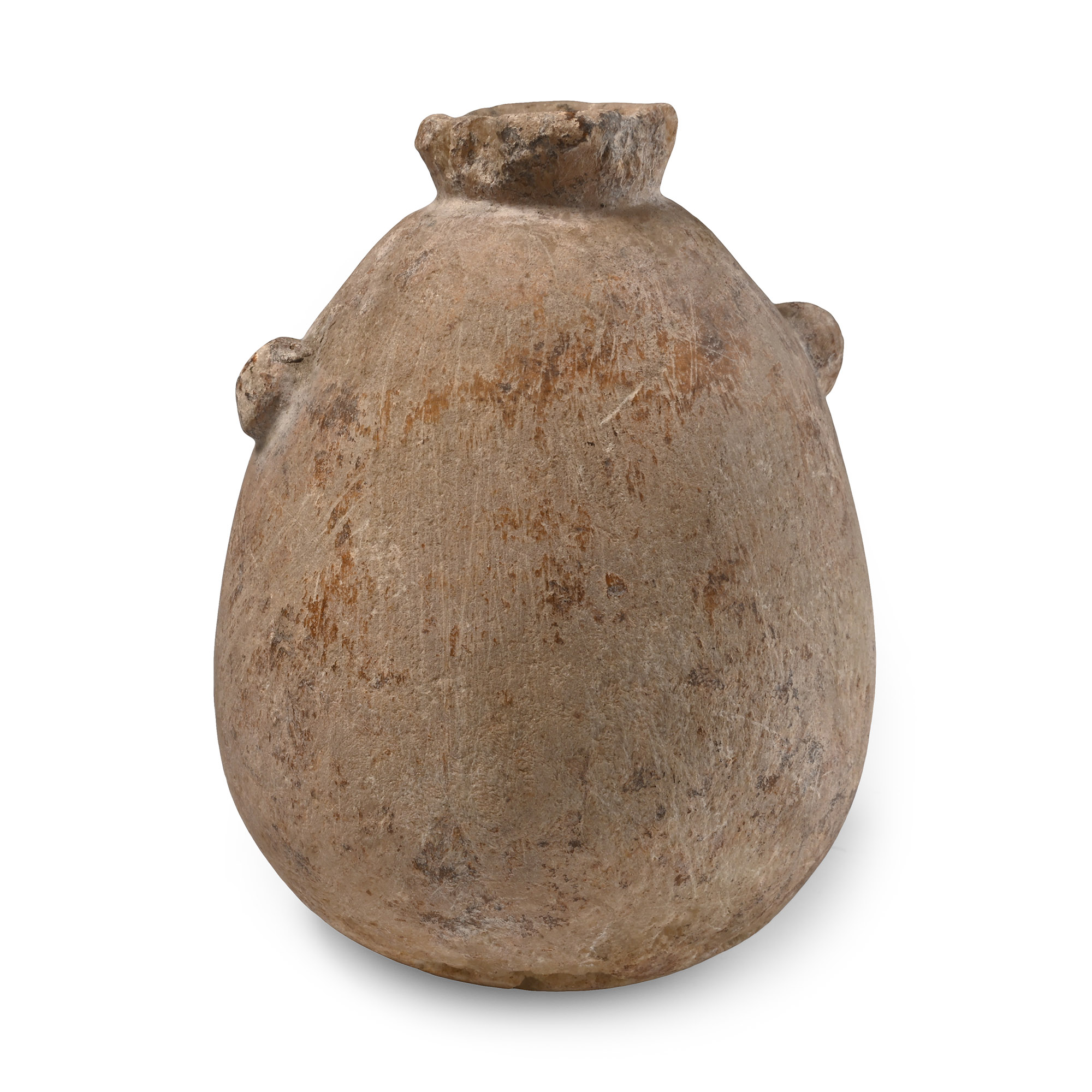 Western Asiatic Alabaster Vessel with Lug Handles