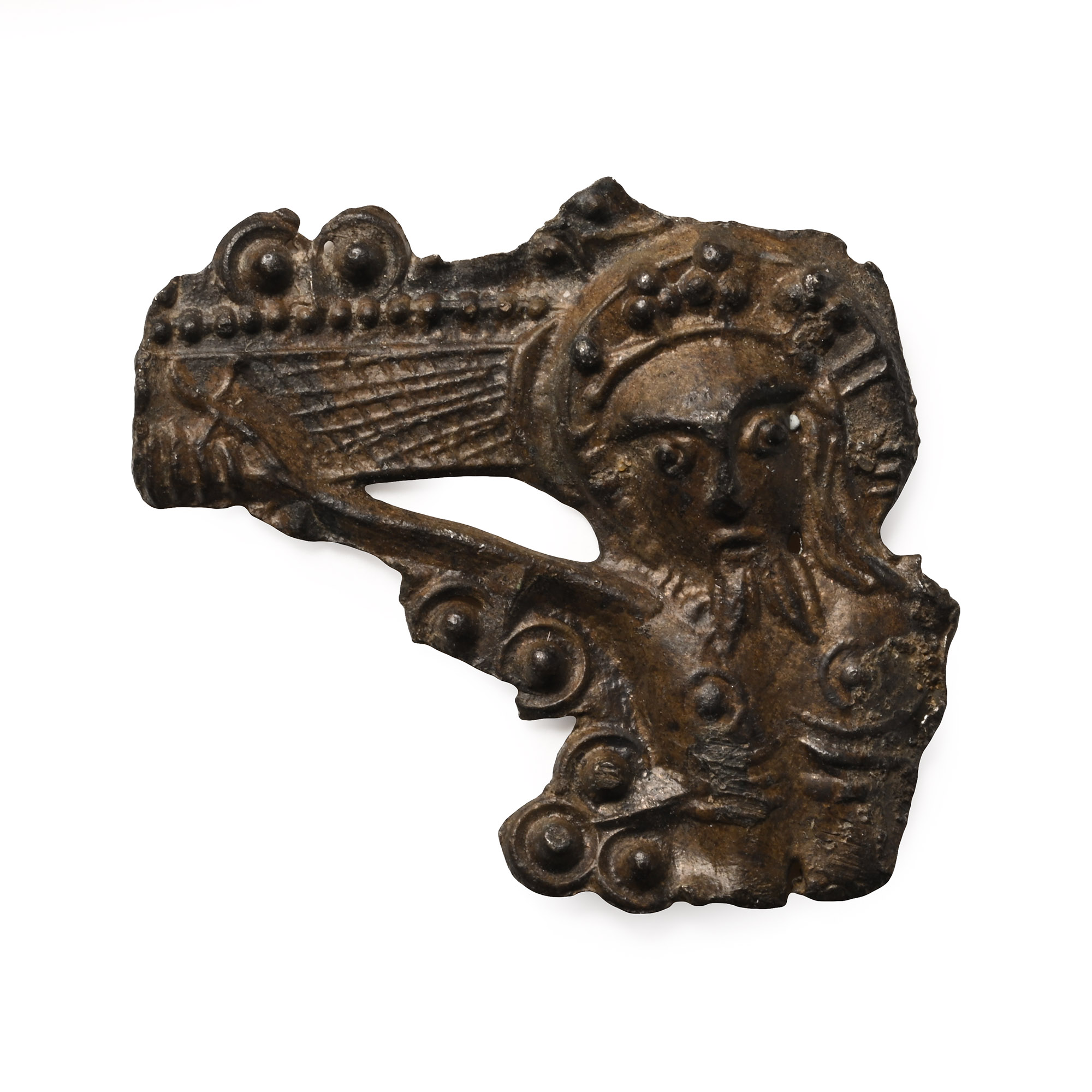 Medieval Pewter Pilgrim's Badge with Christ on Cross
