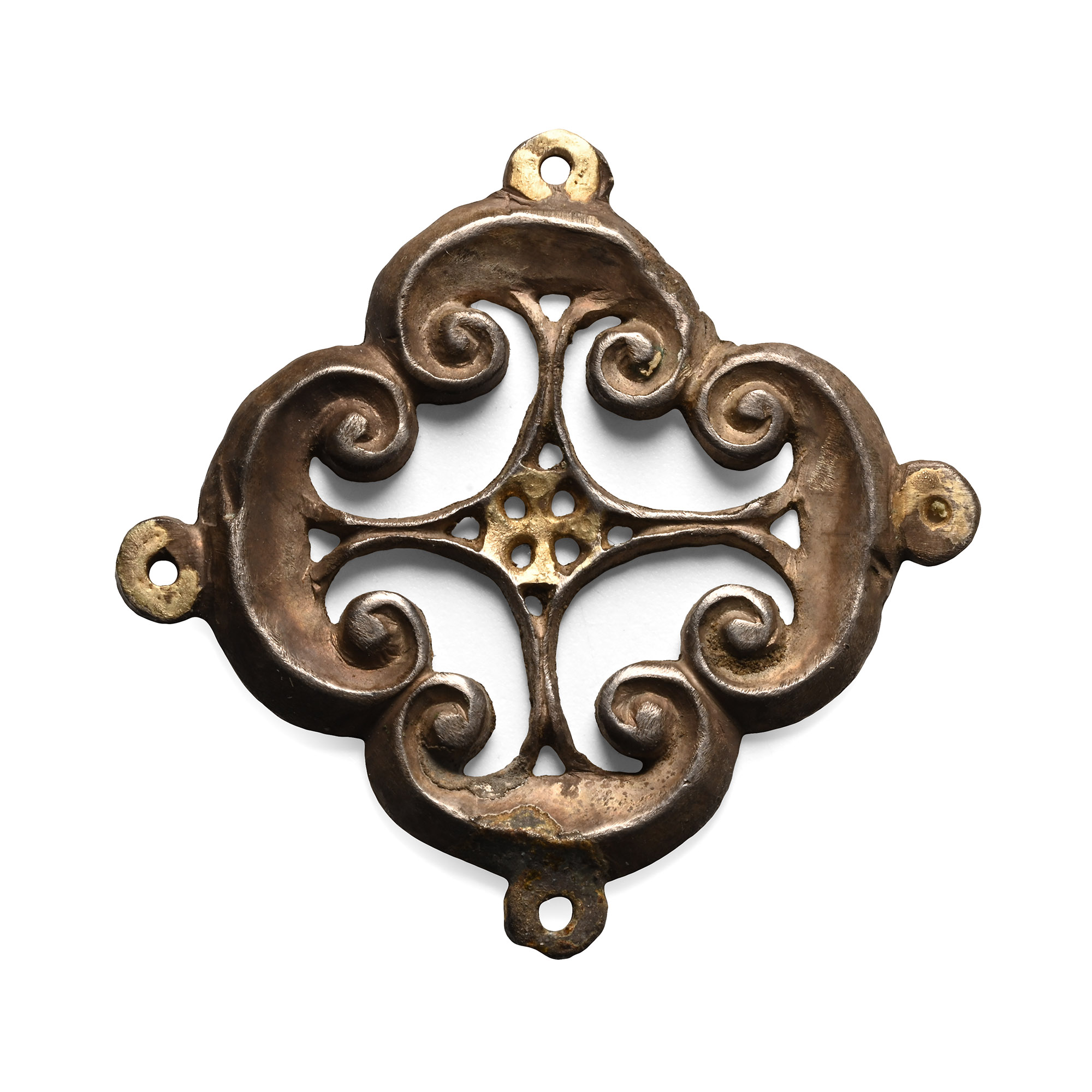 Medieval Silver-Gilt Mount