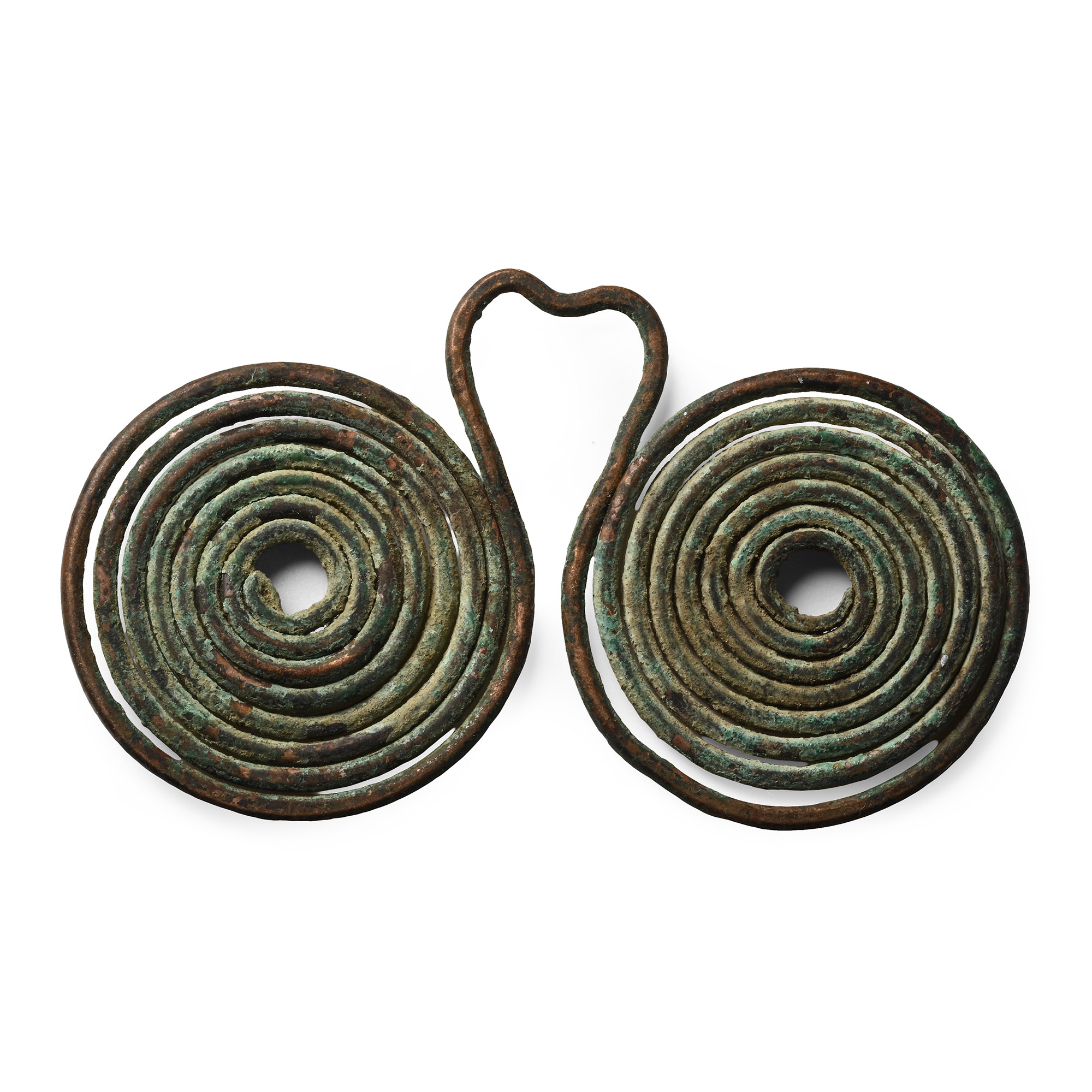 Bronze Age Coiled Spectacle Pendant