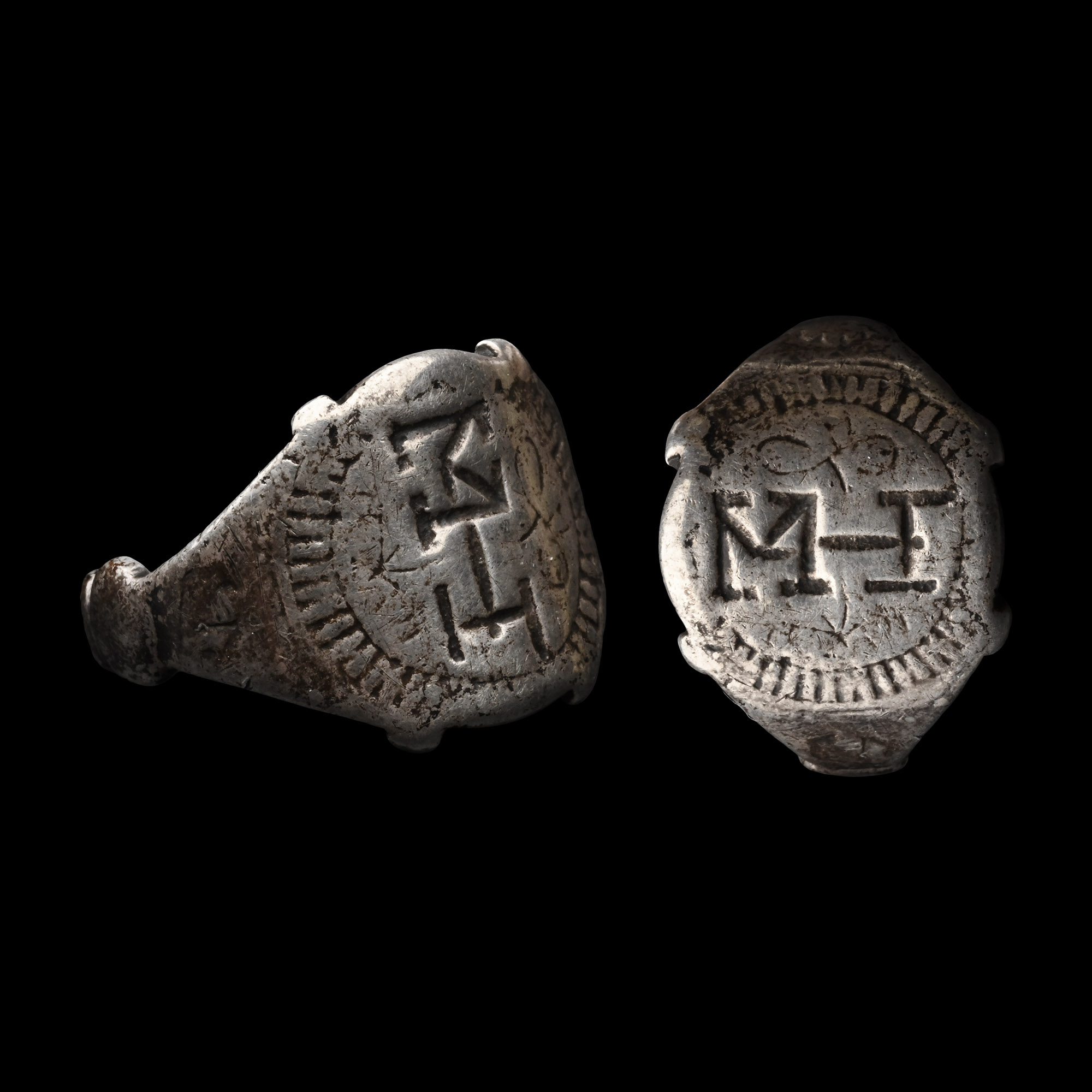 Museum Reproduction of Tudor Silver Henry Darnley Ring