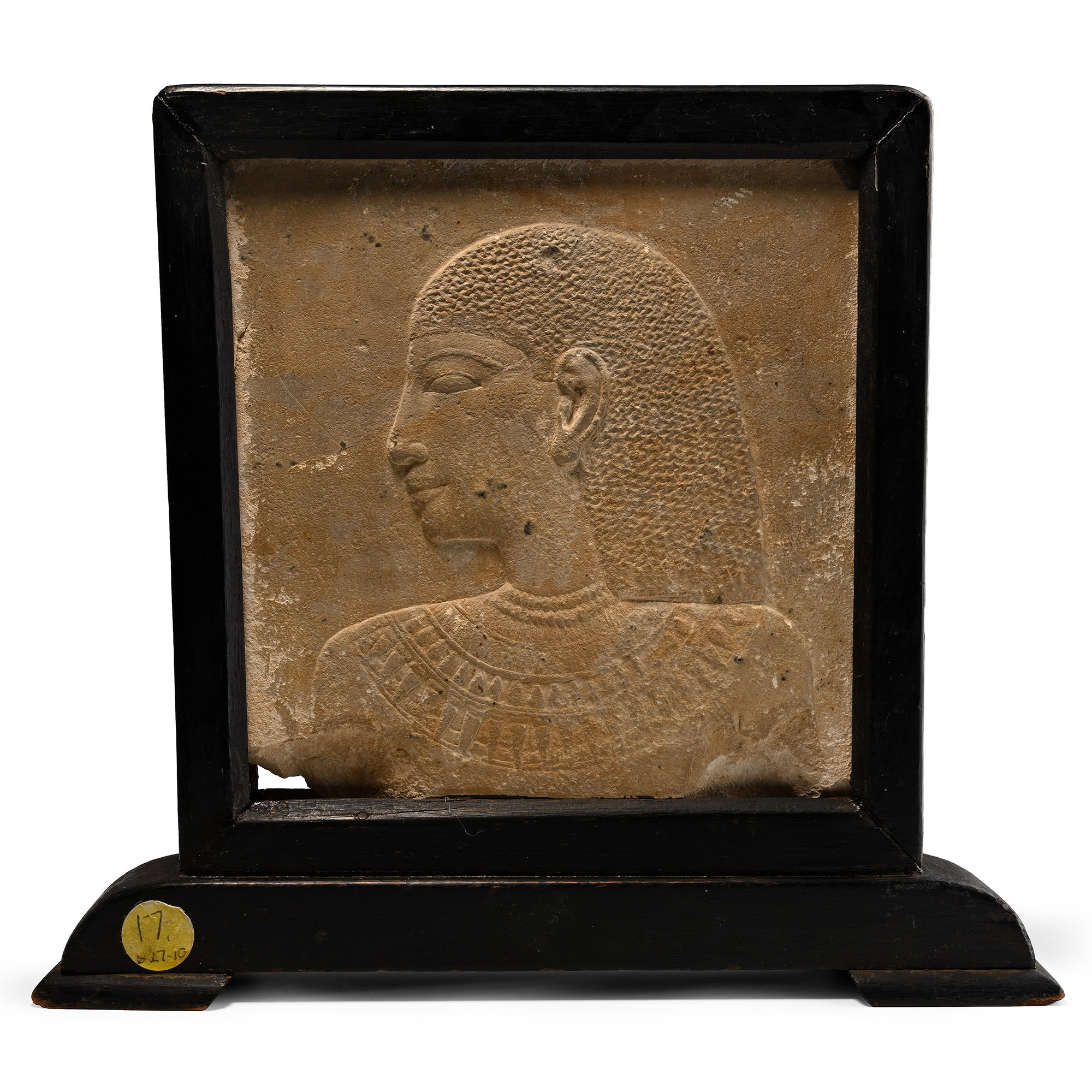 Egyptian Grand Tour Bifacial Tile in Wooden Frame