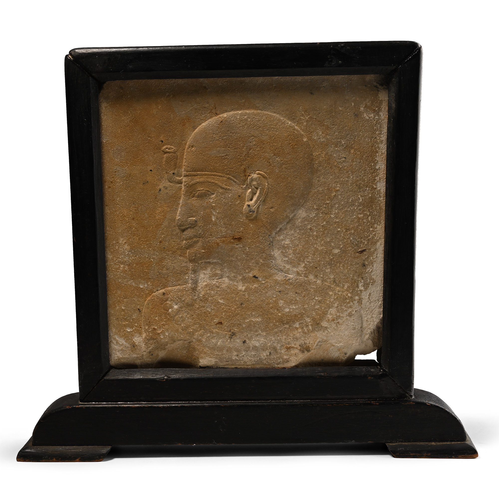 Egyptian Grand Tour Bifacial Tile in Wooden Frame