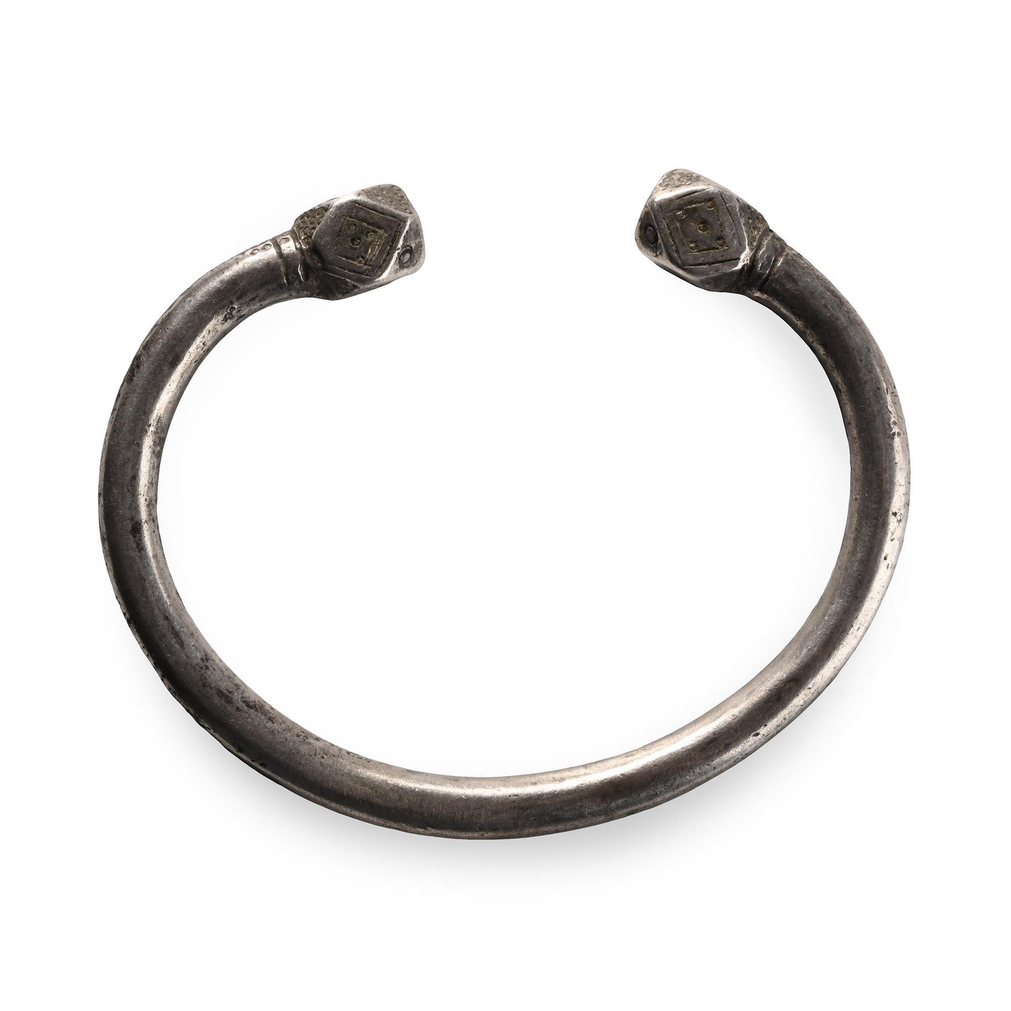 Large Western Asiatic Silver Bracelet