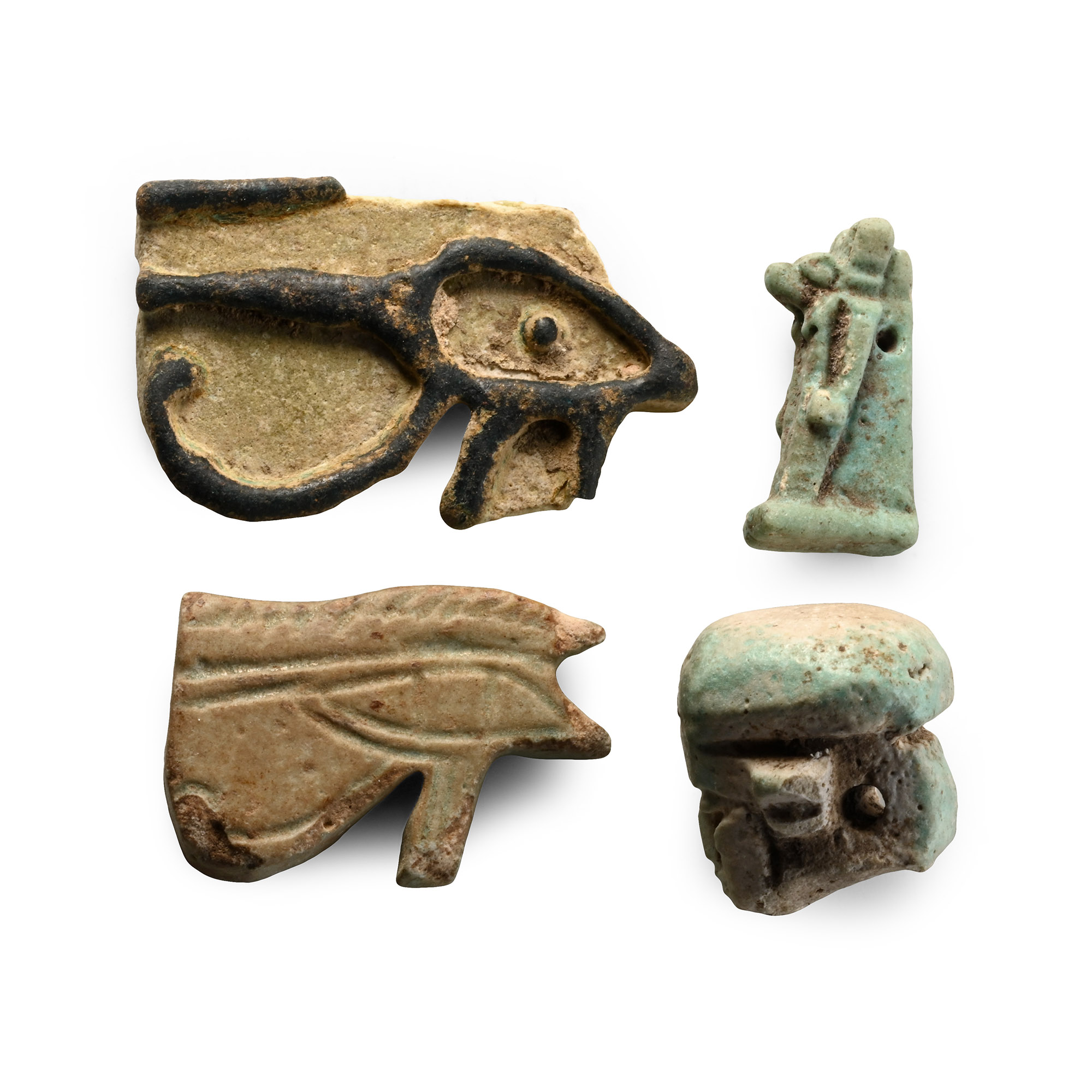 Egyptian Faience Amulet Group