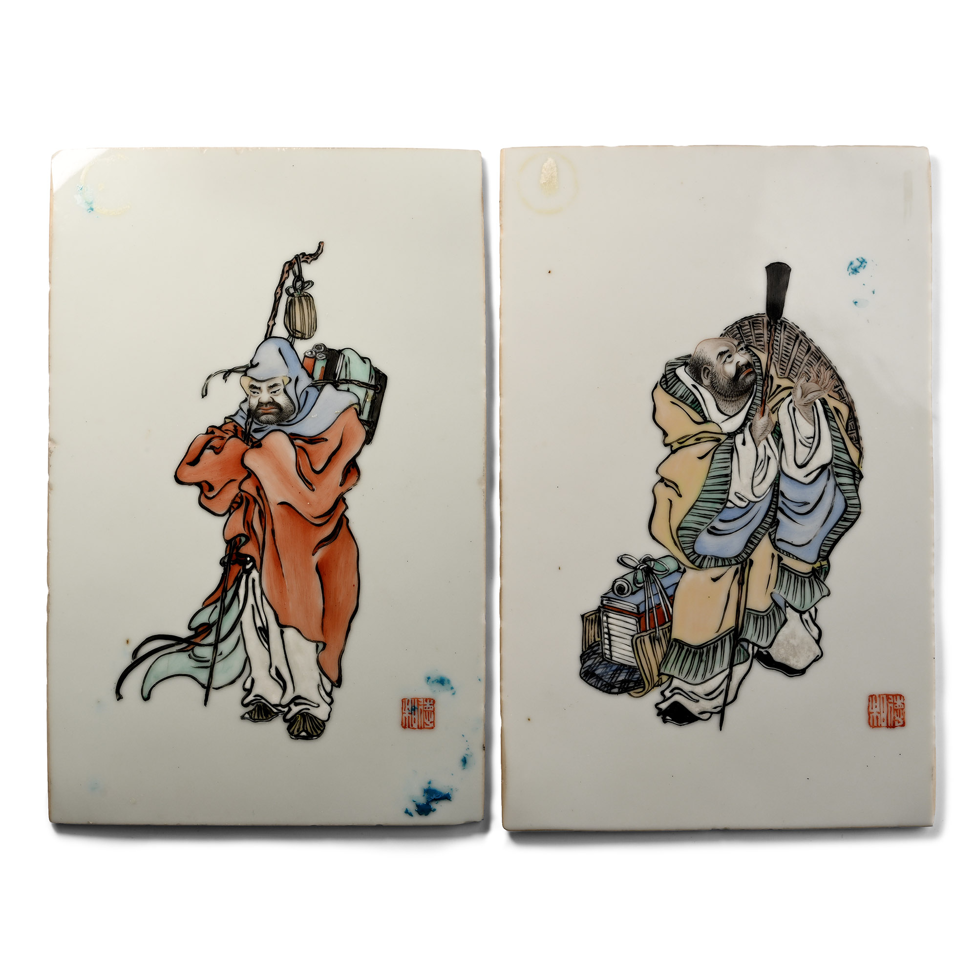 Chinese Tile Pair
