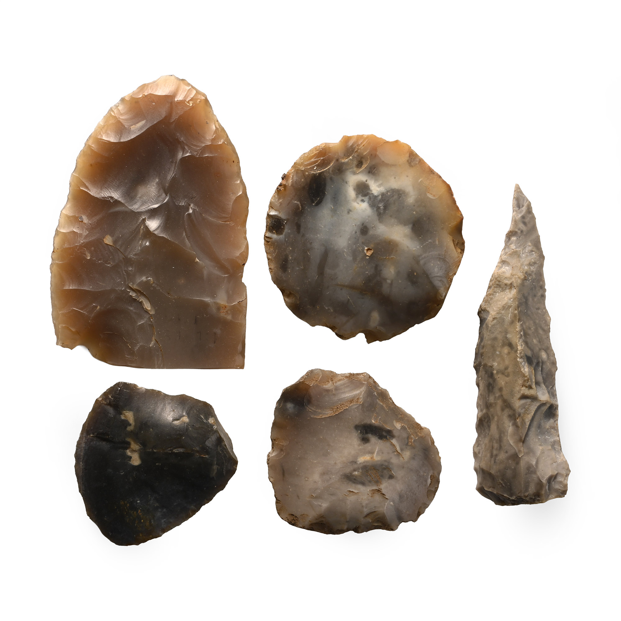 Stone Age 'Suffolk' Knapped Flint Tool Group